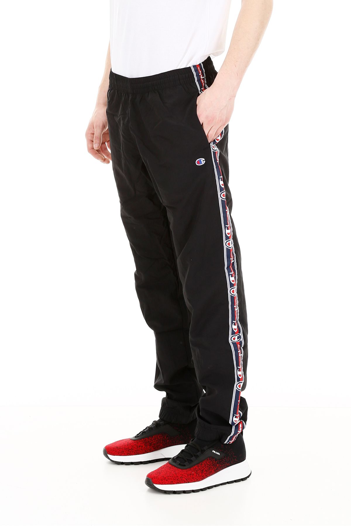 Champion Champion Joggers With Side Logo - NBK BLACK (Black) - 10922931 ...