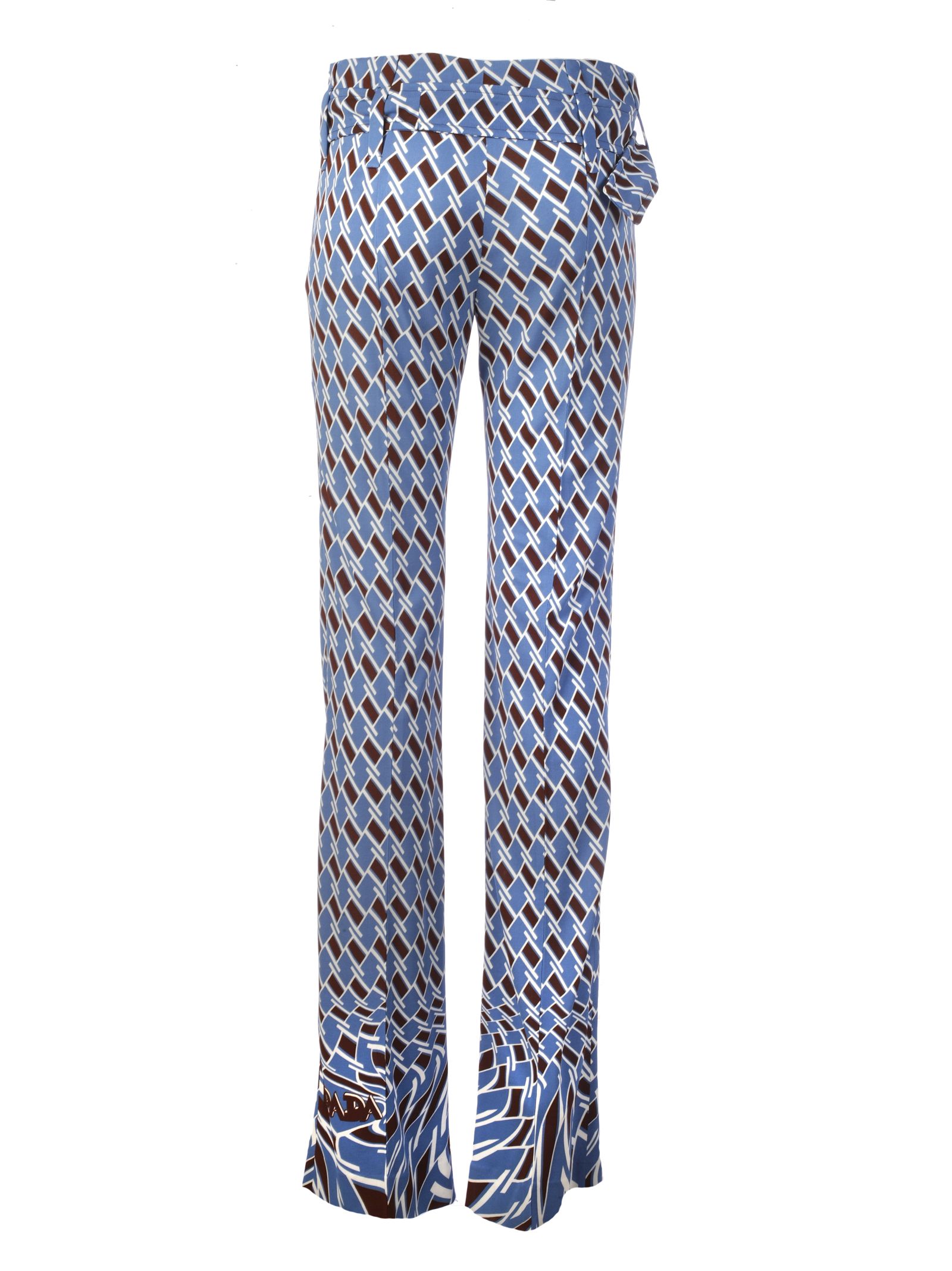 Prada Prada Geometric Printed Trousers - Pervinca - 10807571 | italist