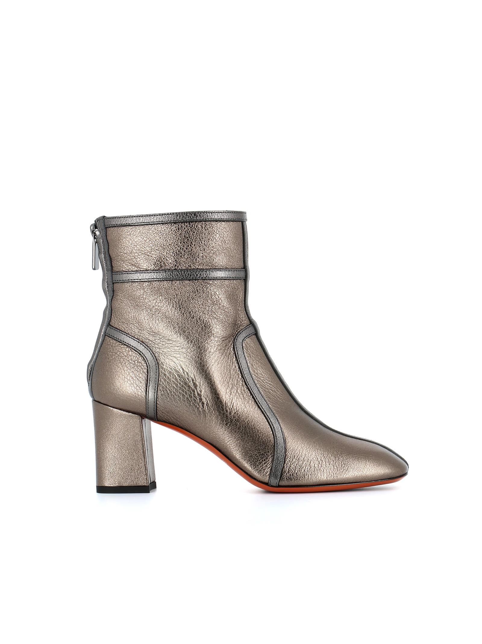 santoni leather ankle boots