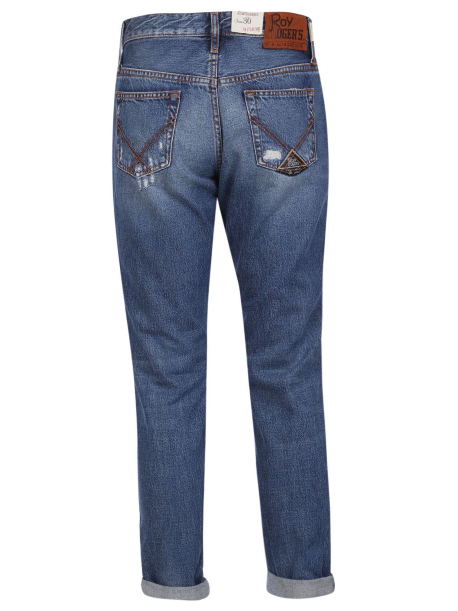 Roy Rogers Roy Rogers Distressed Jeans - Denim - 10724229 | italist
