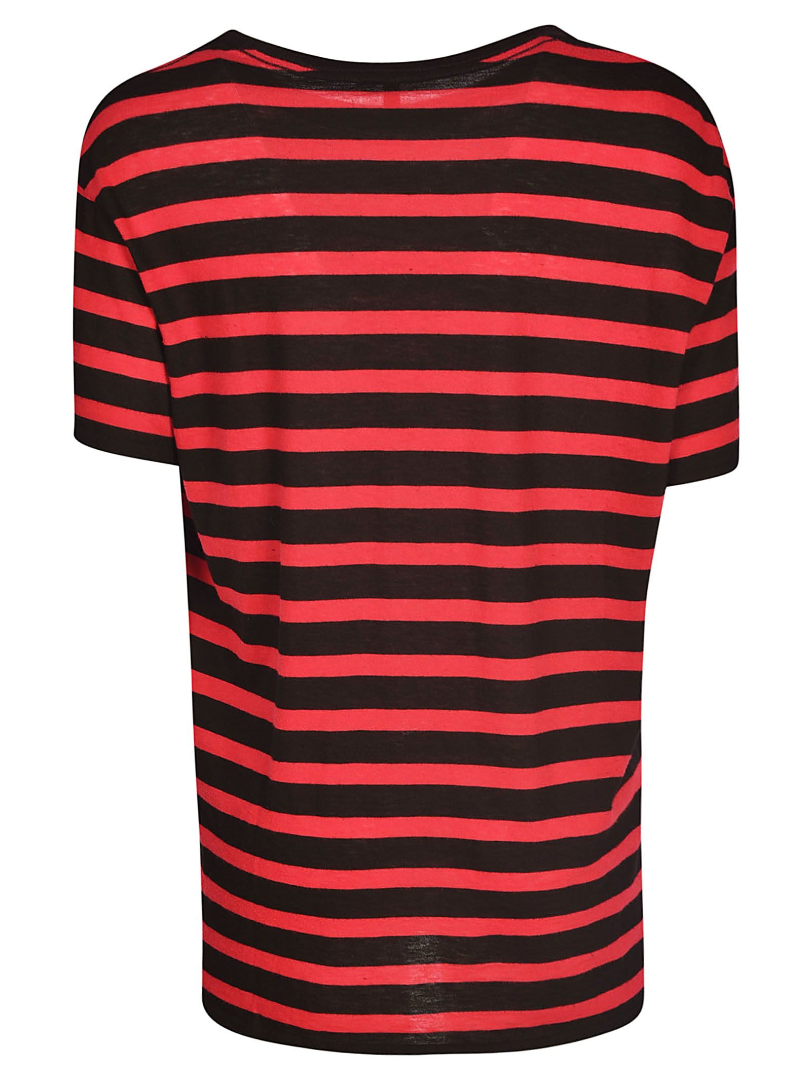 R13 R13 Oversized Striped T-shirt - Red/Black - 10909006 | italist