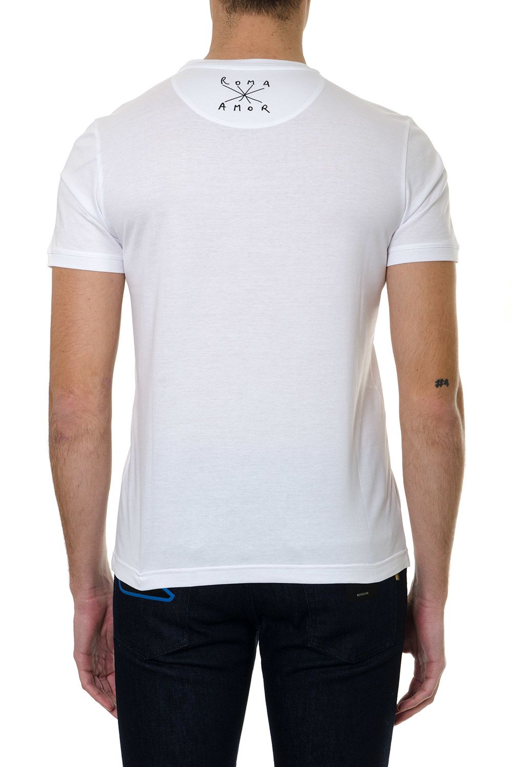 Fendi Fendi Roma Amor White Cotton T-shirt With Print - White ...