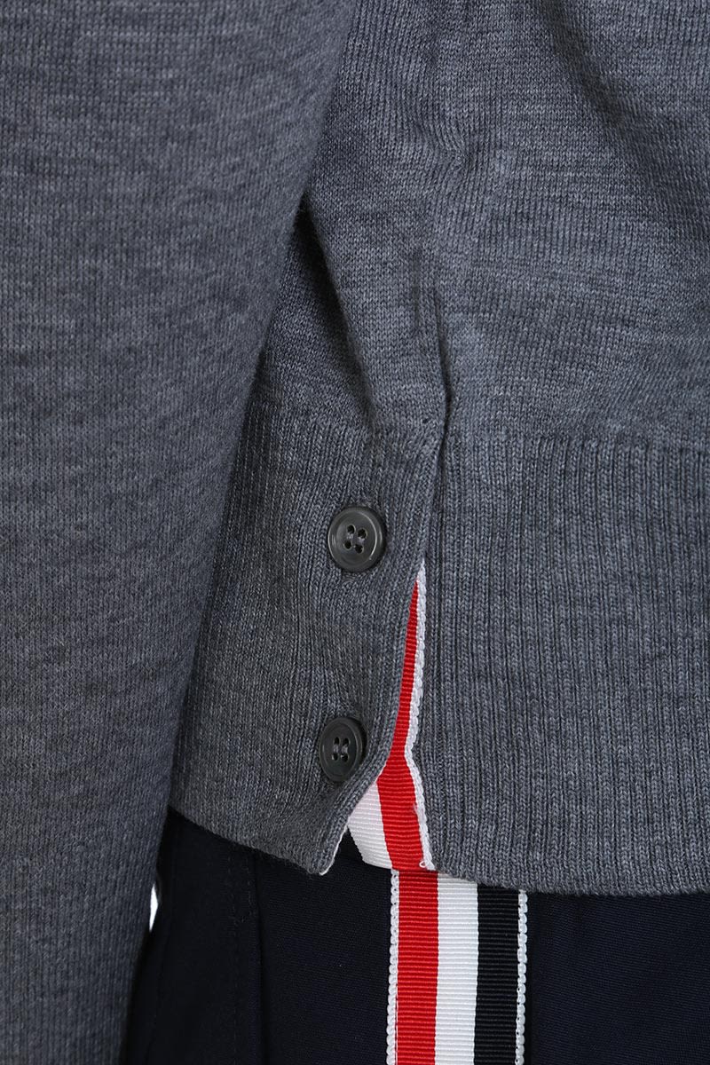 Thom Browne Thom Browne Grey Wool Sweater - Gray - 10861907 | italist