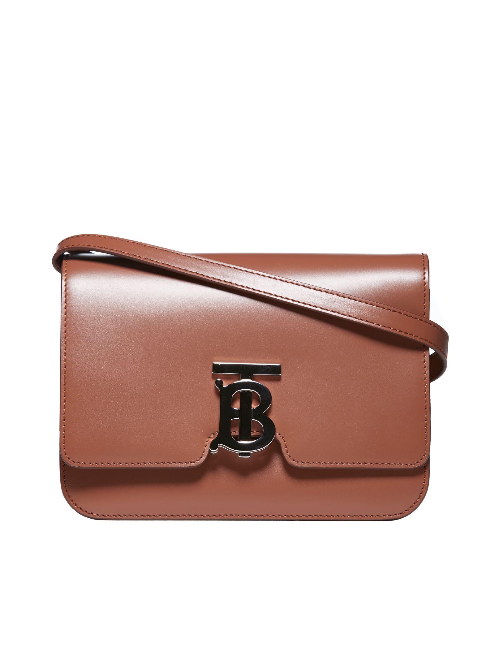 Burberry Burberry Small Tb Monogram Shoulder Bag - Brown - 10890910