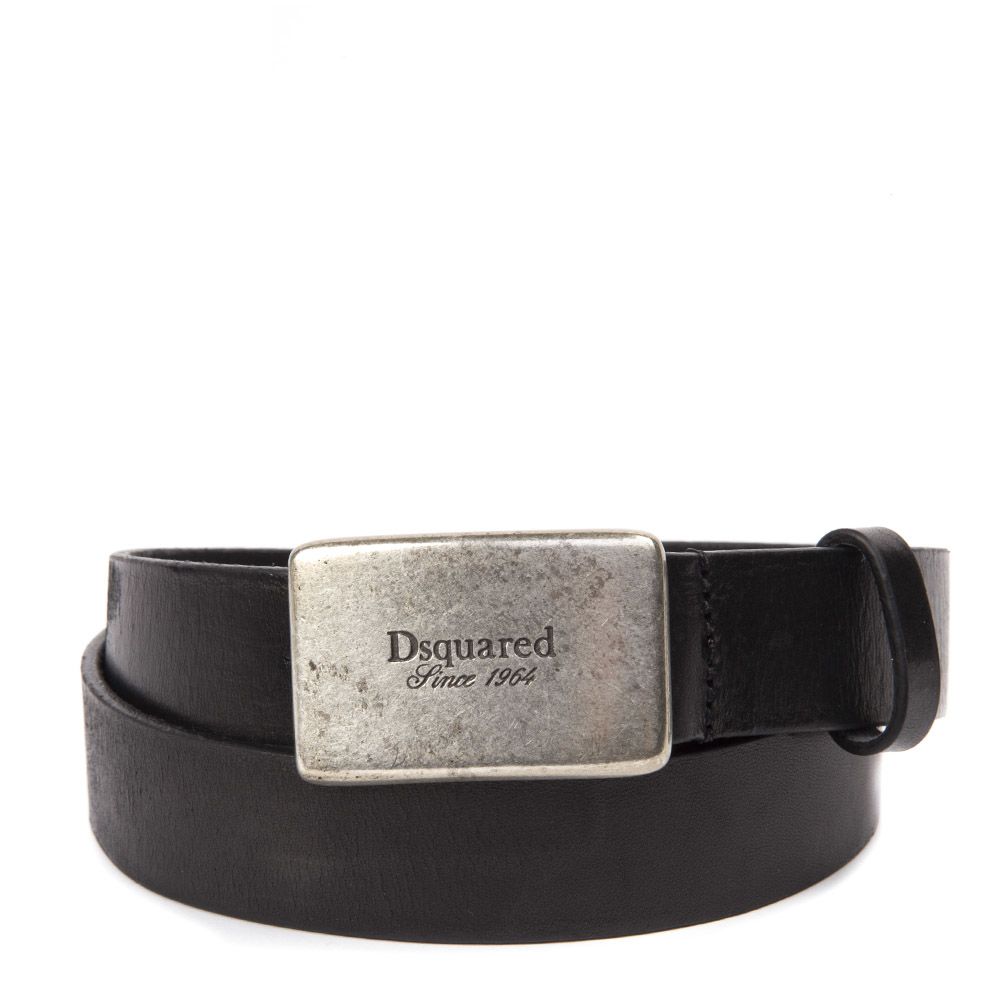 Dsquared2 Dsquared2 Black Dsquared Since 1964 Leather Belt - Black ...