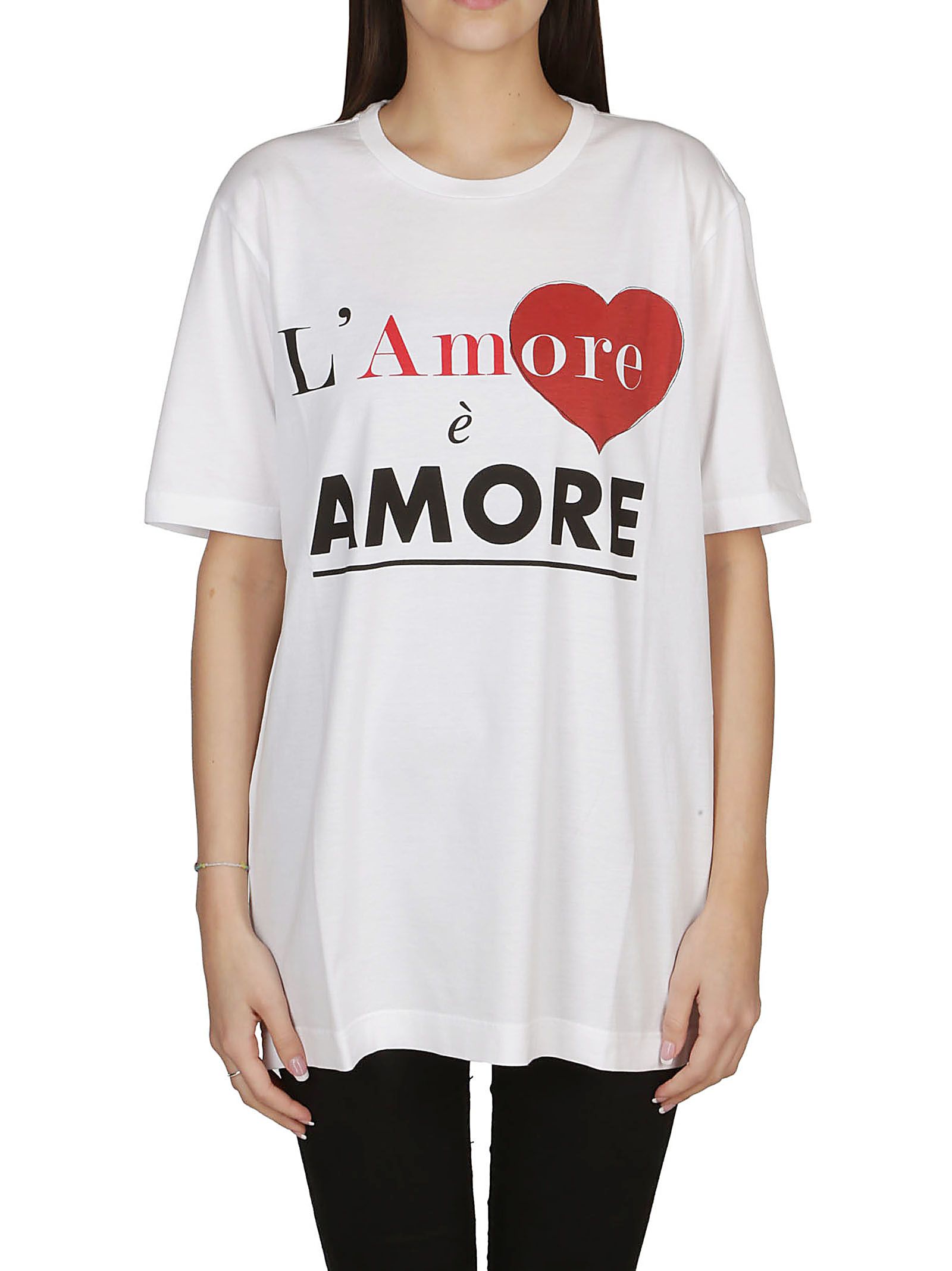 Dolce & Gabbana Dolce & Gabbana L'amore è Bellezza T-shirt - White ...