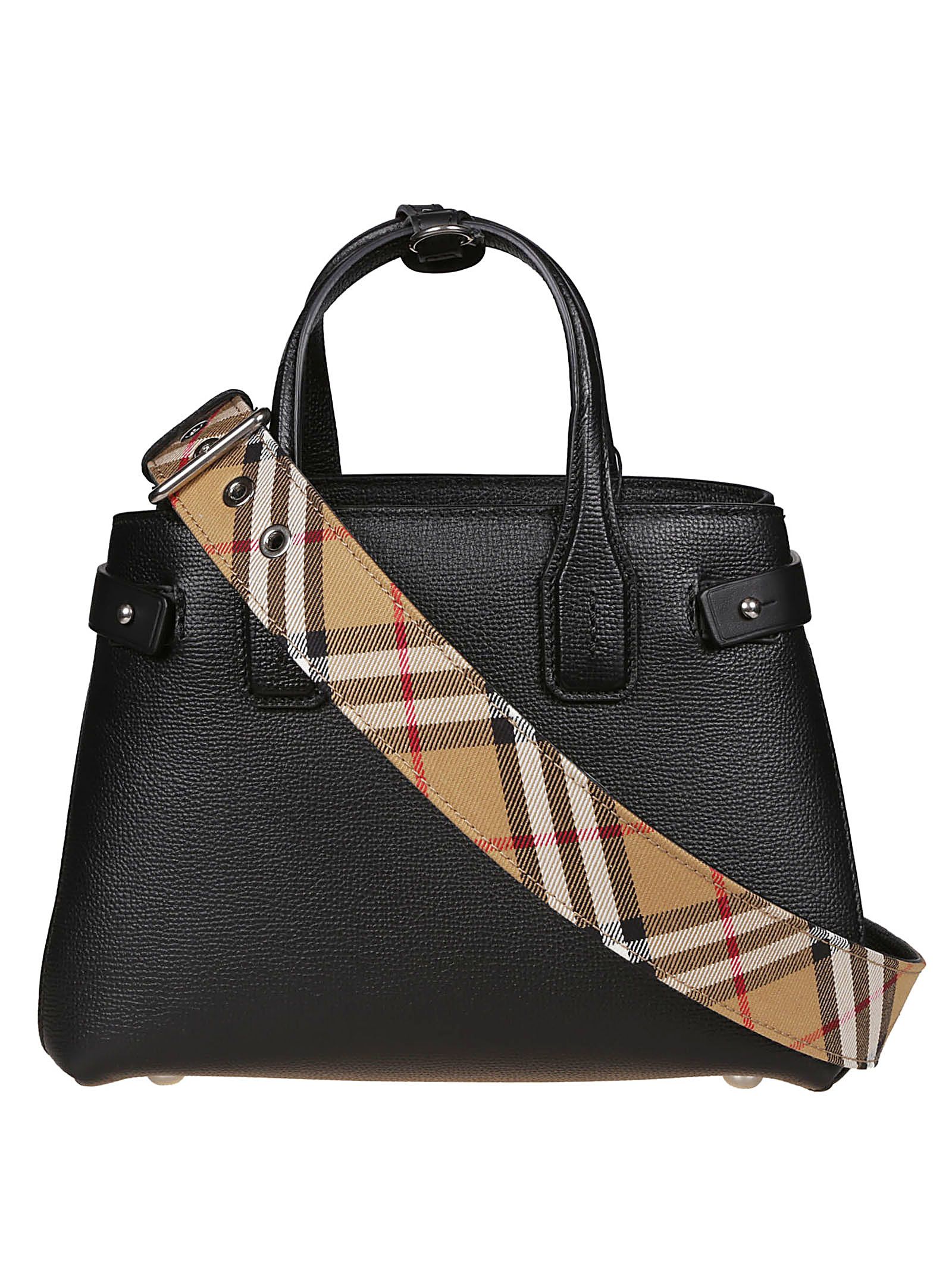 Burberry Burberry The Small Banner Tote - Black - 10766990 | italist