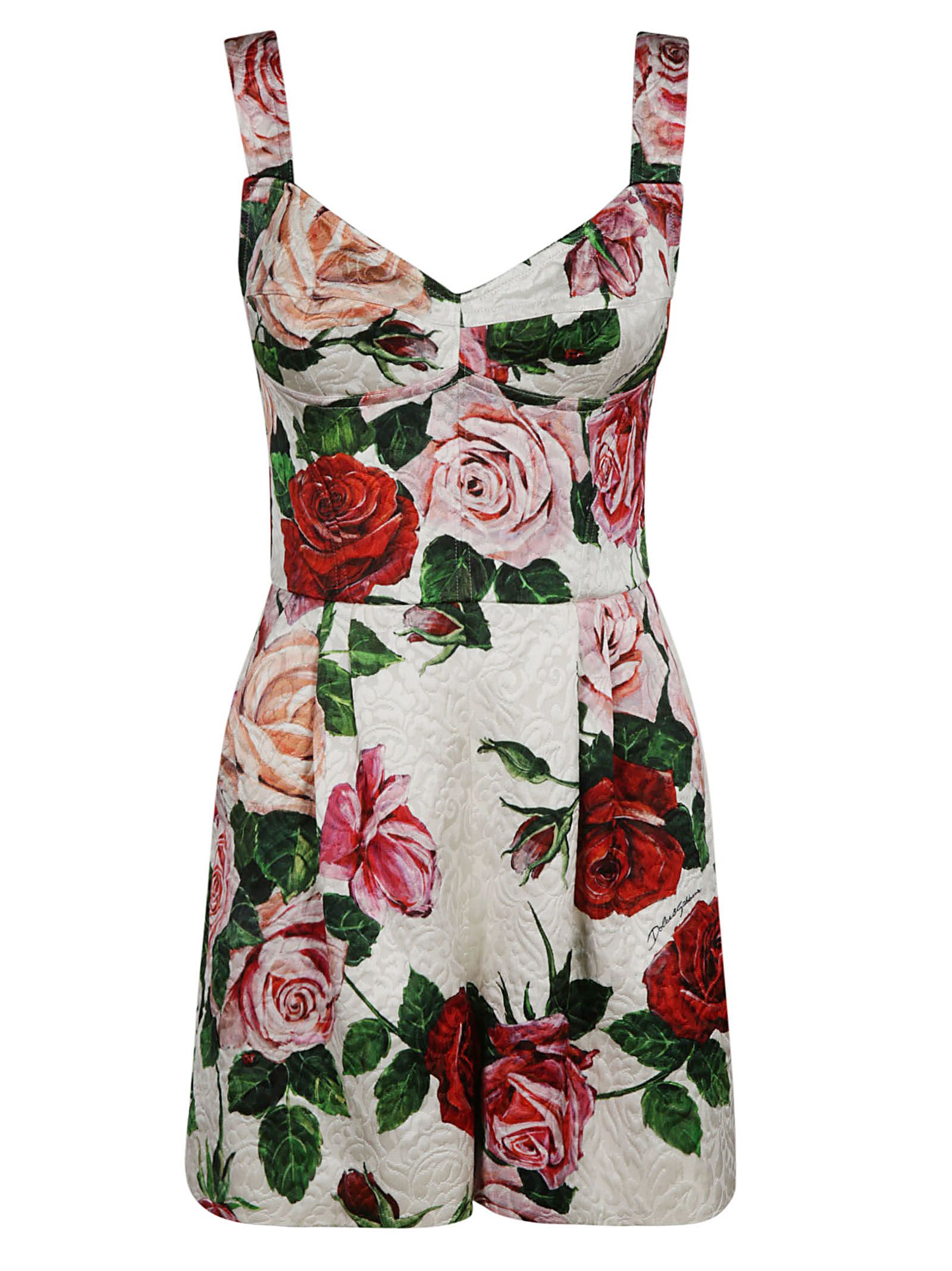 Dolce & Gabbana Dolce & Gabbana Floral Print Sleeveless Dress - floral ...