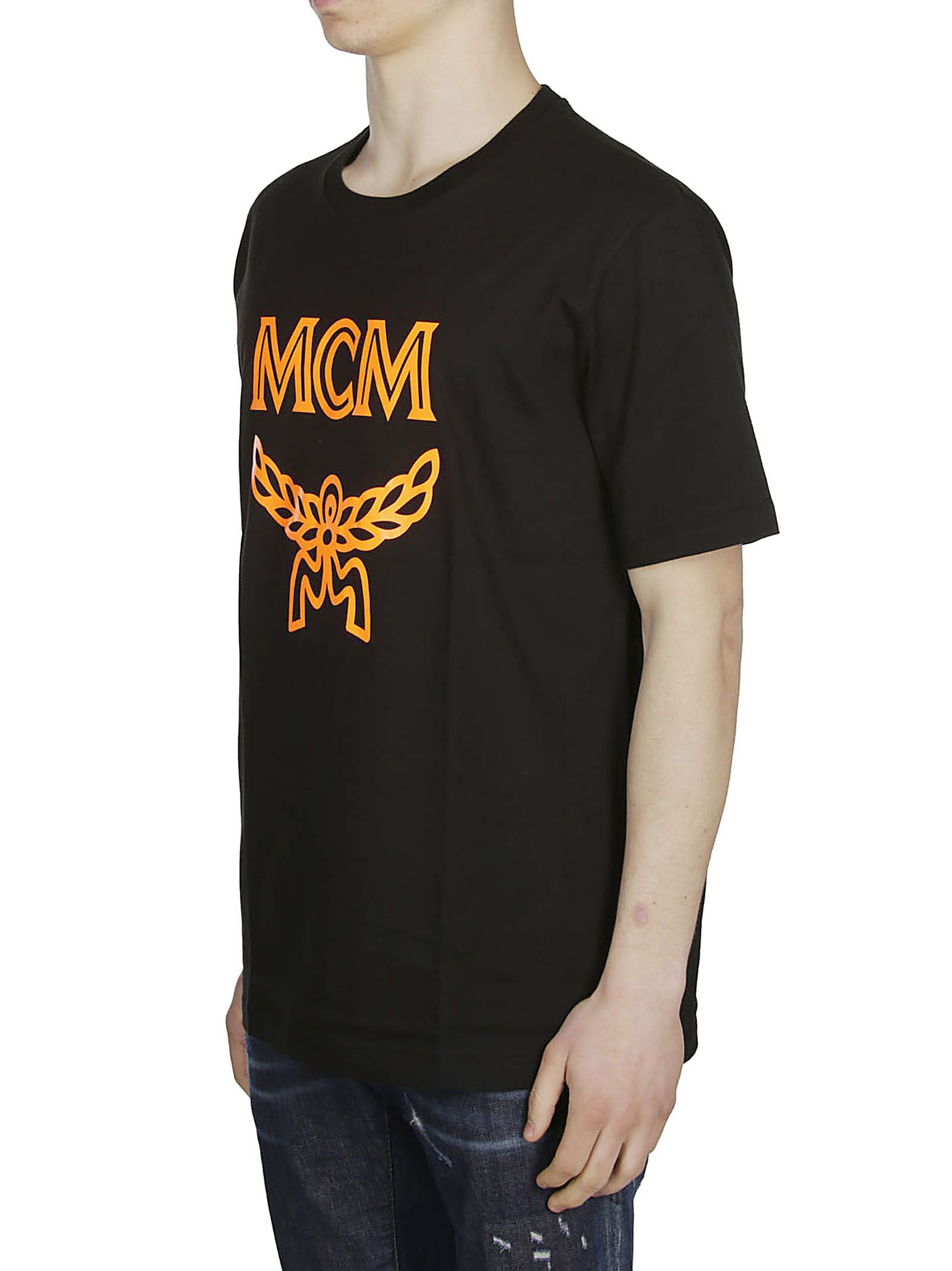 MCM Mcm Logo Print T-shirt - Black - 10915852 | italist