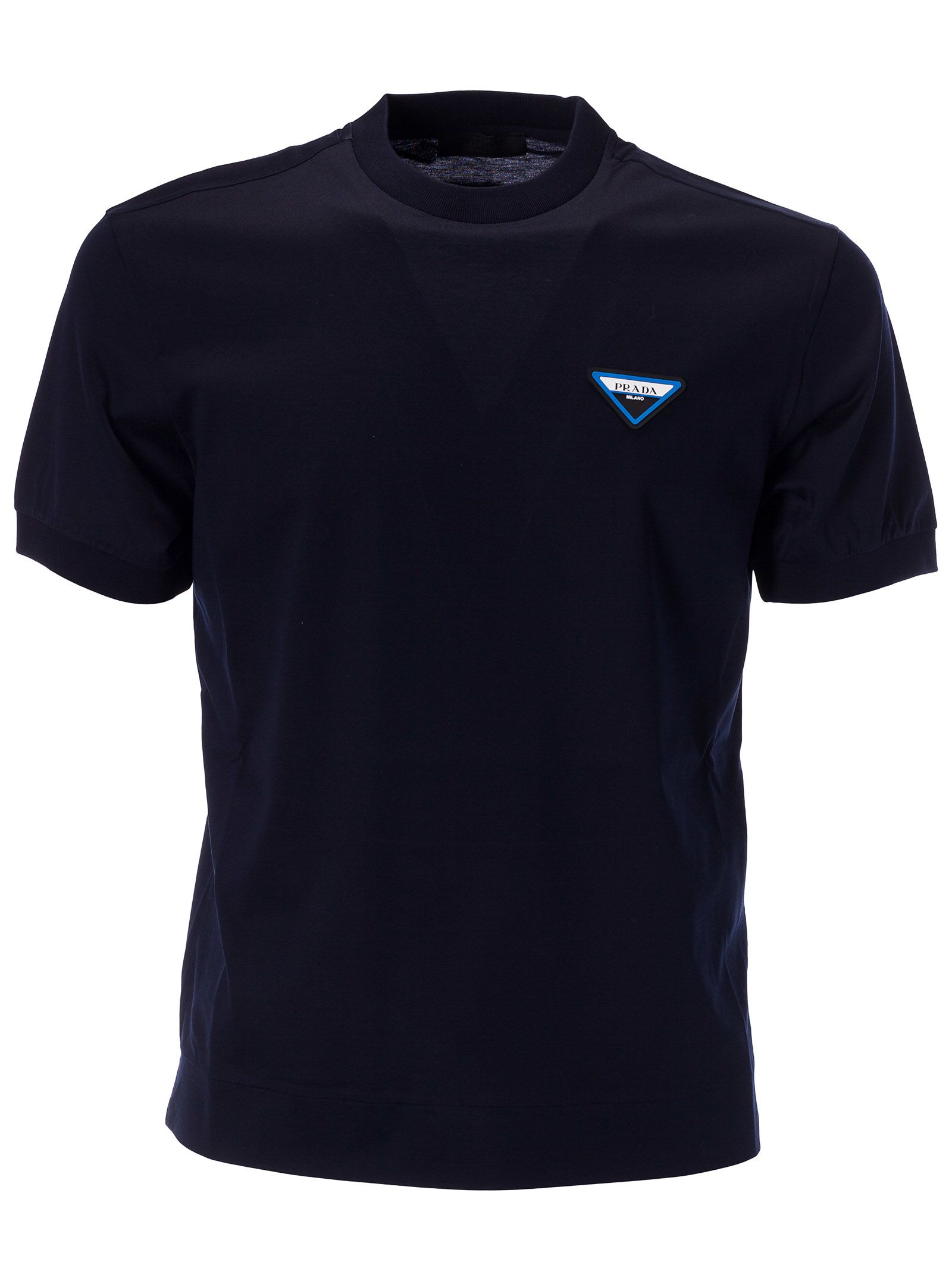 Prada Prada Logo T-shirt - Bleu - 10806545 | italist