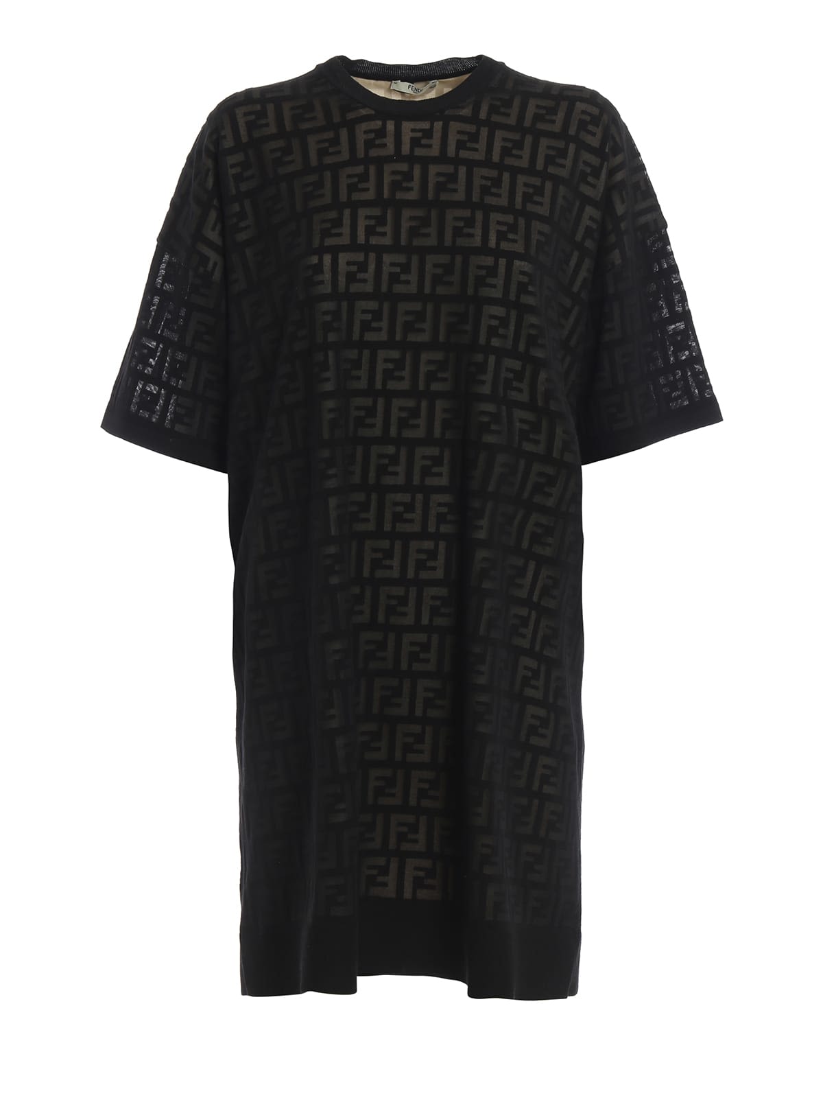 Fendi Fendi Ff Logo T-shirt Dress - Gme Black - 10938155 | italist