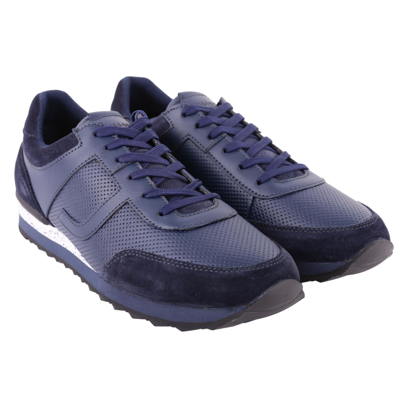 Trussardi Trussardi Leather Sneakers - BLUE - 10697262 | italist
