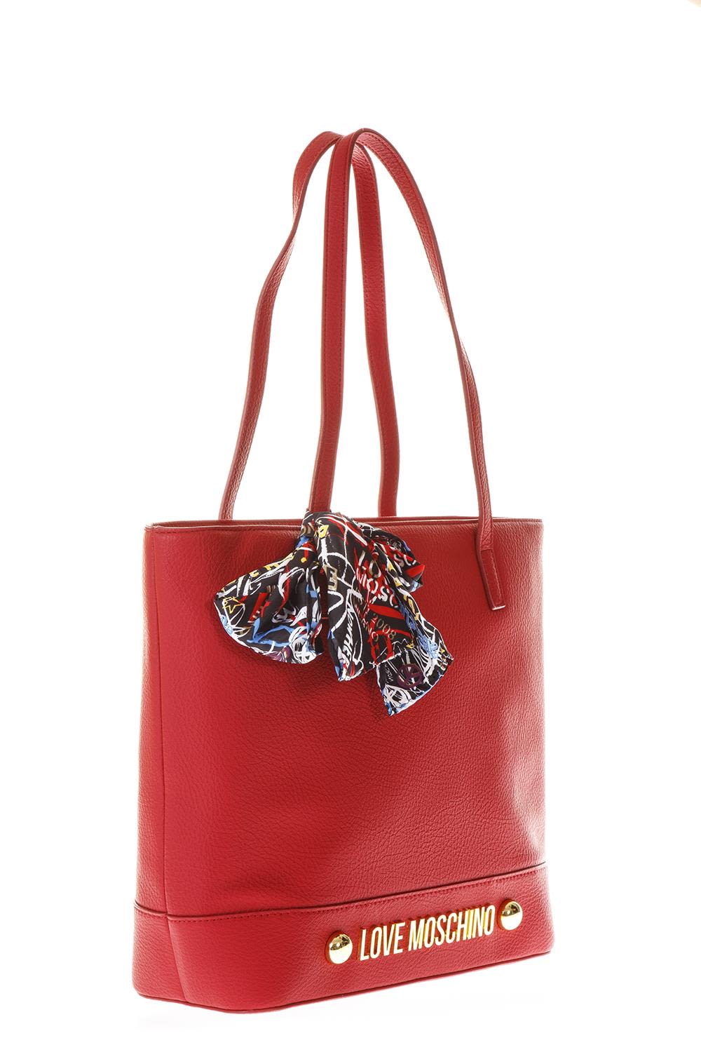 Love Moschino Love Moschino Red Love Moschino Handbag With Scarf Detail ...