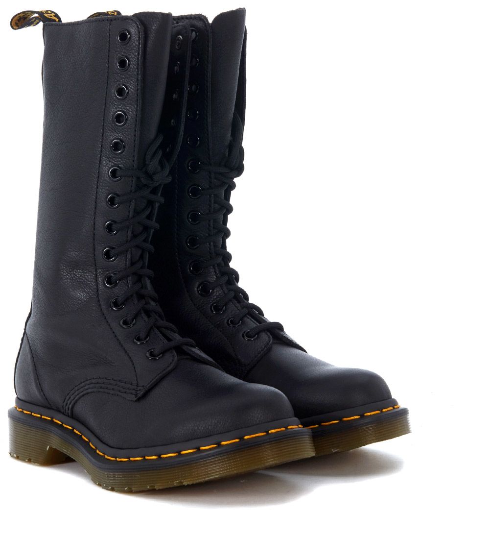 Dr. Martens Dr. Martens 1b99 Virginia Black Leather Ankle Boots 14 ...