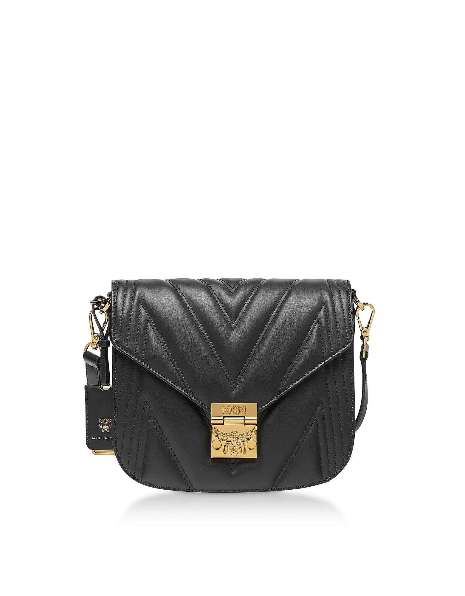 MCM Mcm Black Quilted Leather Patricia Shoulder Bag - Black - 10936356 | italist