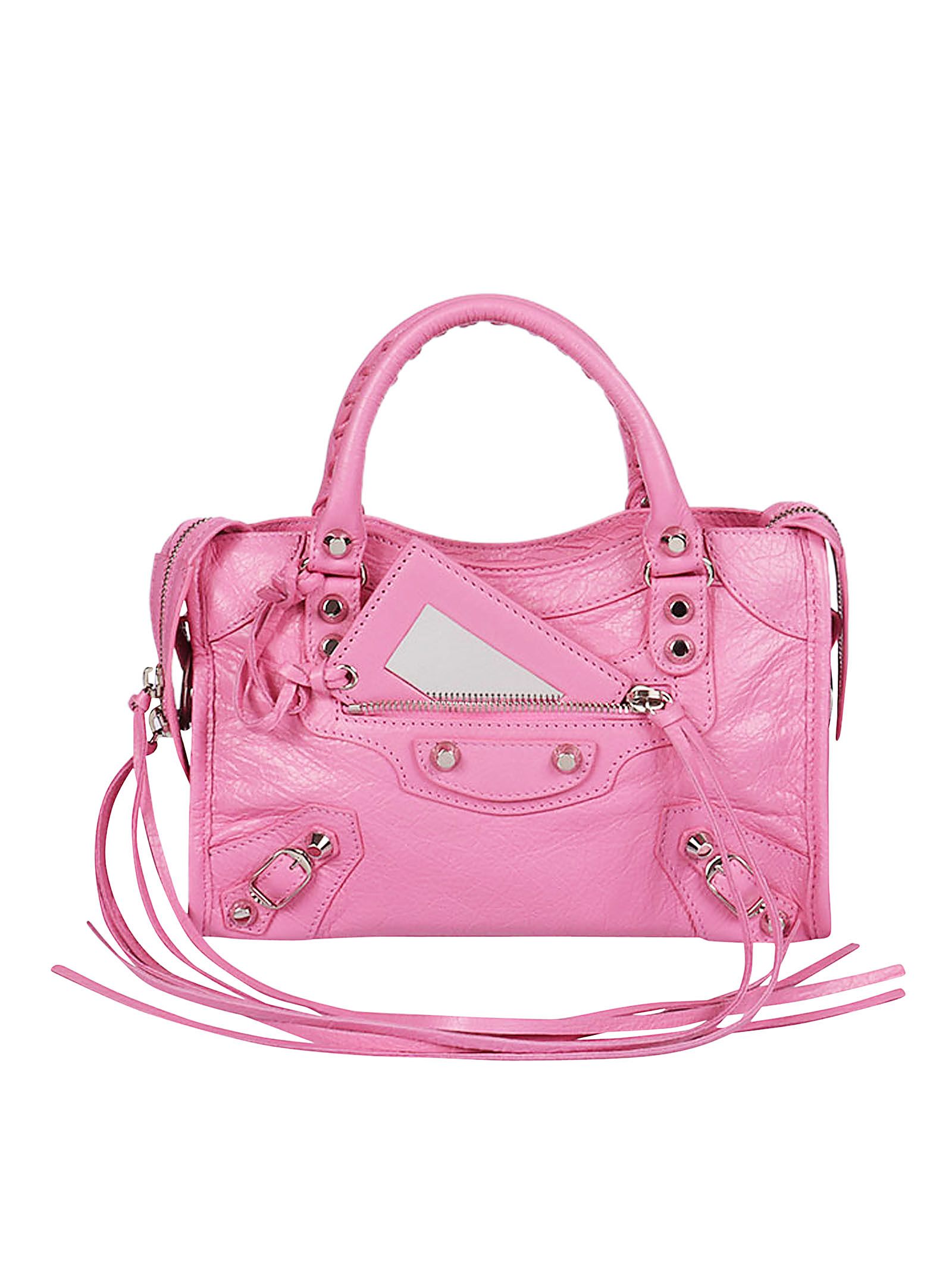 balenciaga mini pink bag