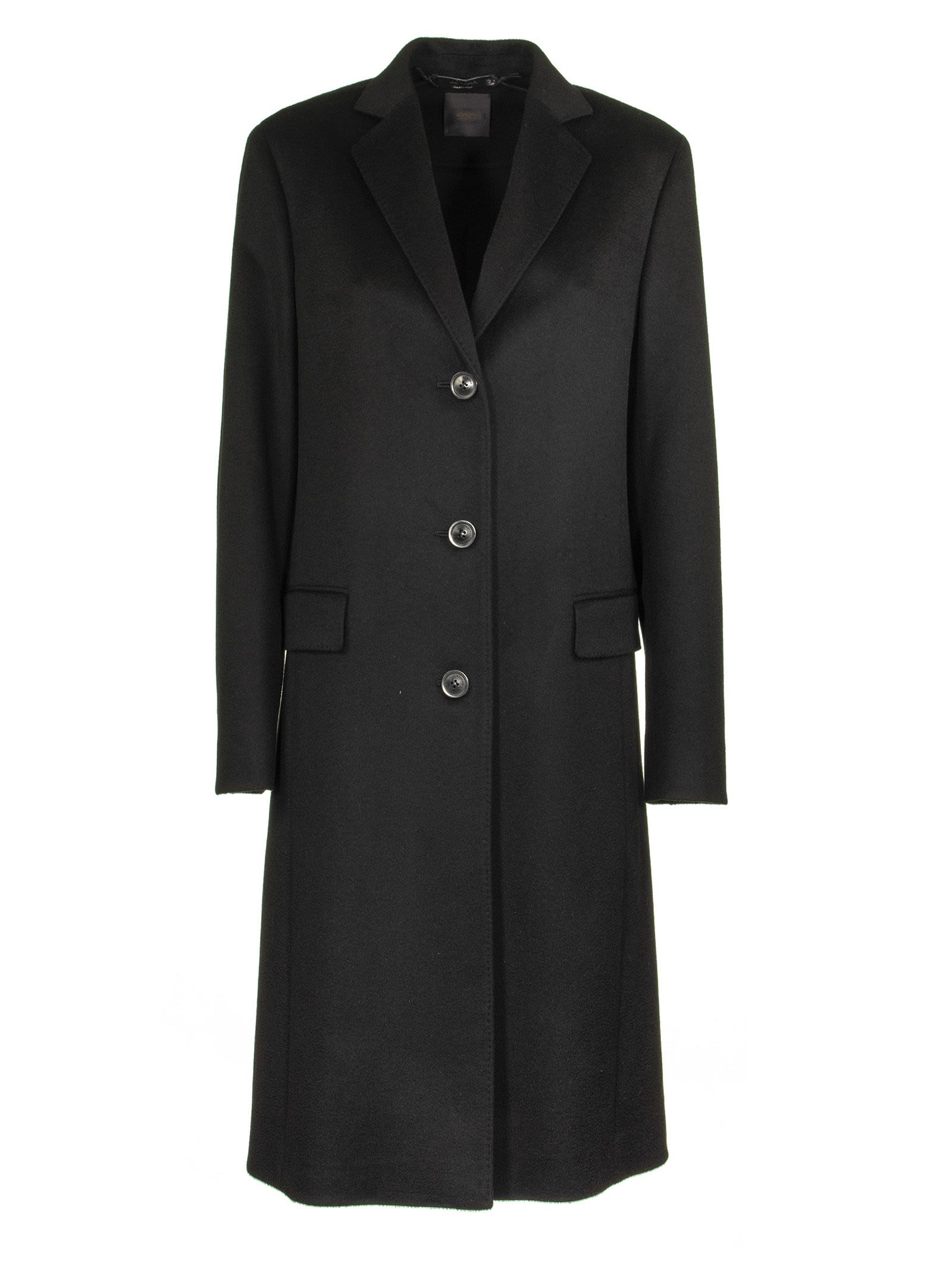 Agnona Agnona Slim Cashmere Coat Black - Black - 10967146 | italist