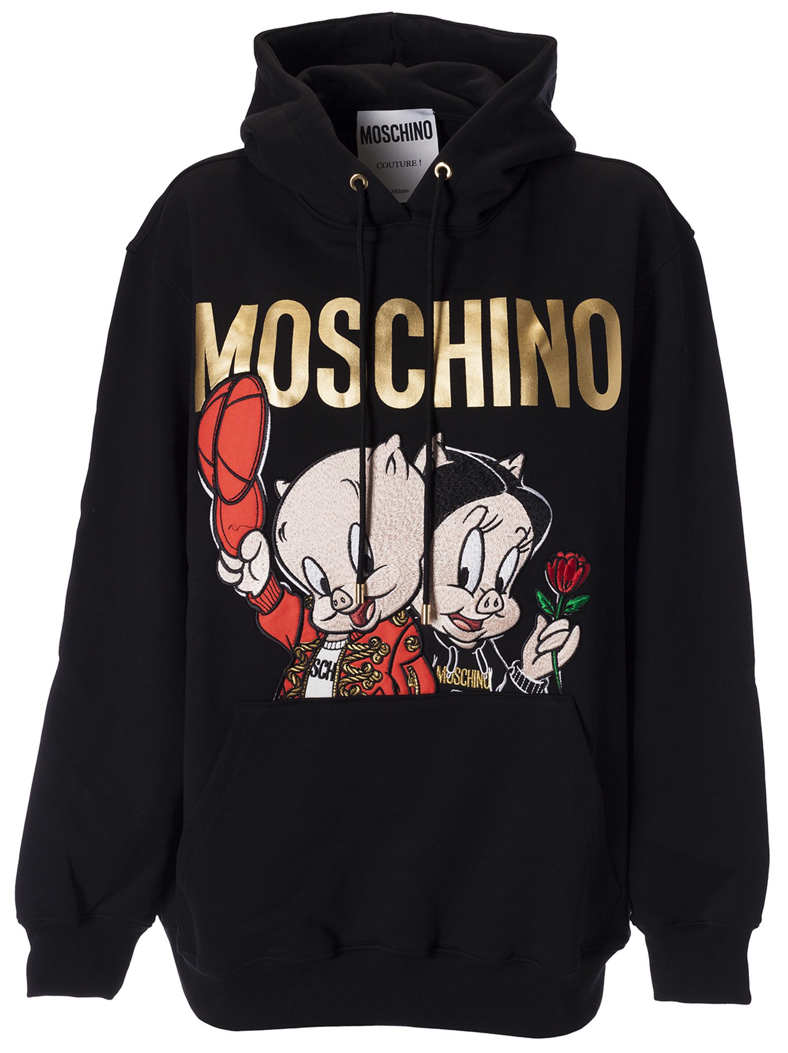 Moschino Moschino X Looney Tunes Embroidered Hoodie - 10866187 | italist