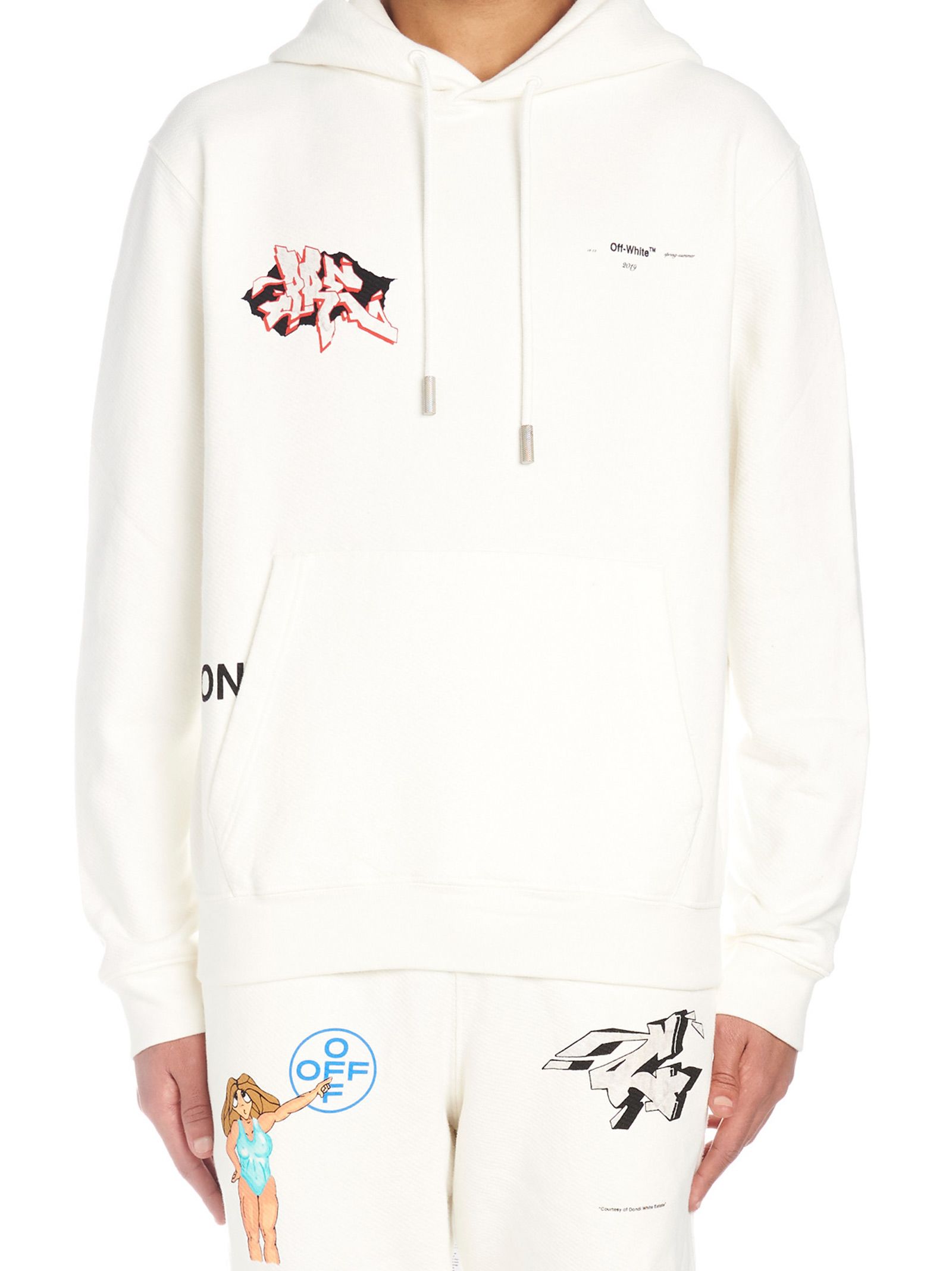 Off-White Off-white 'dondi Graffiti' Hoodie - White - 10835082 | italist