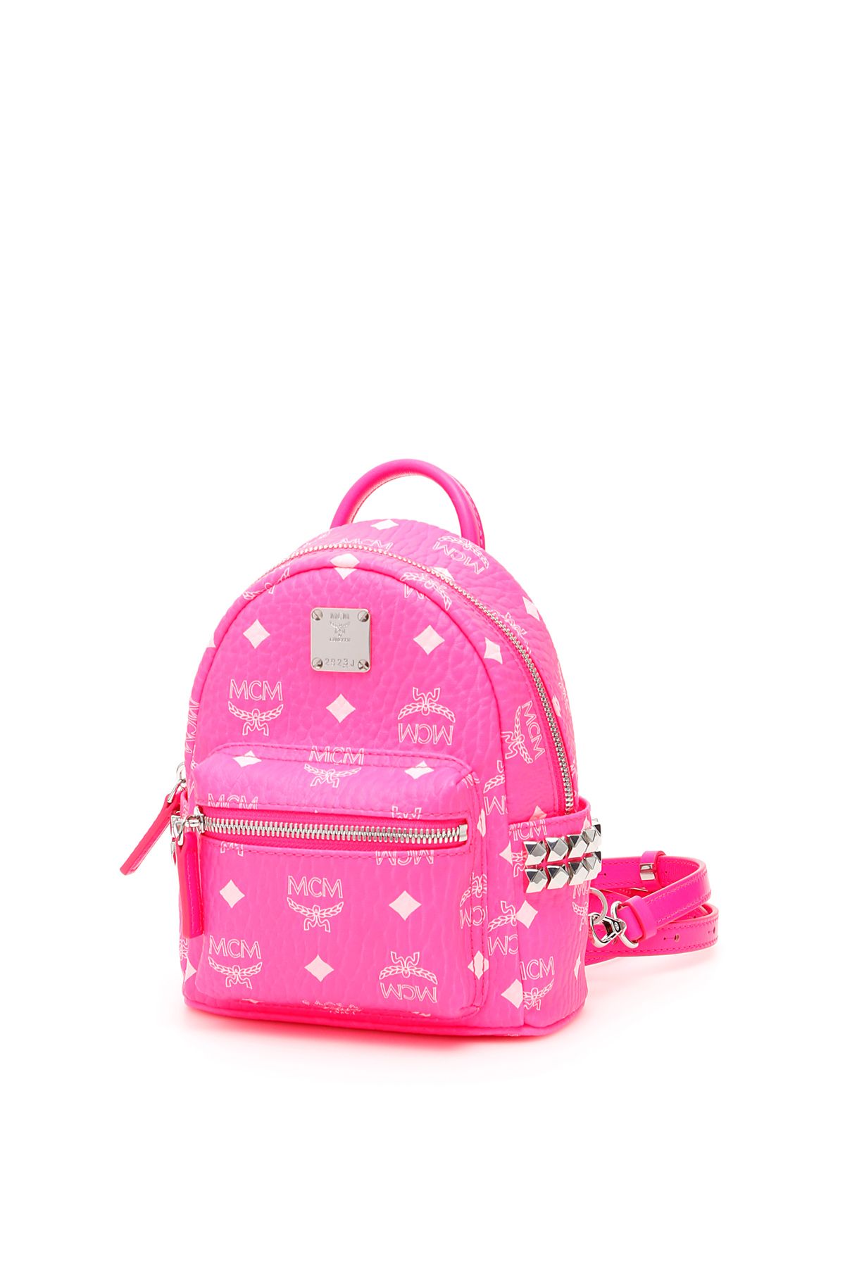 mcm neon backpack