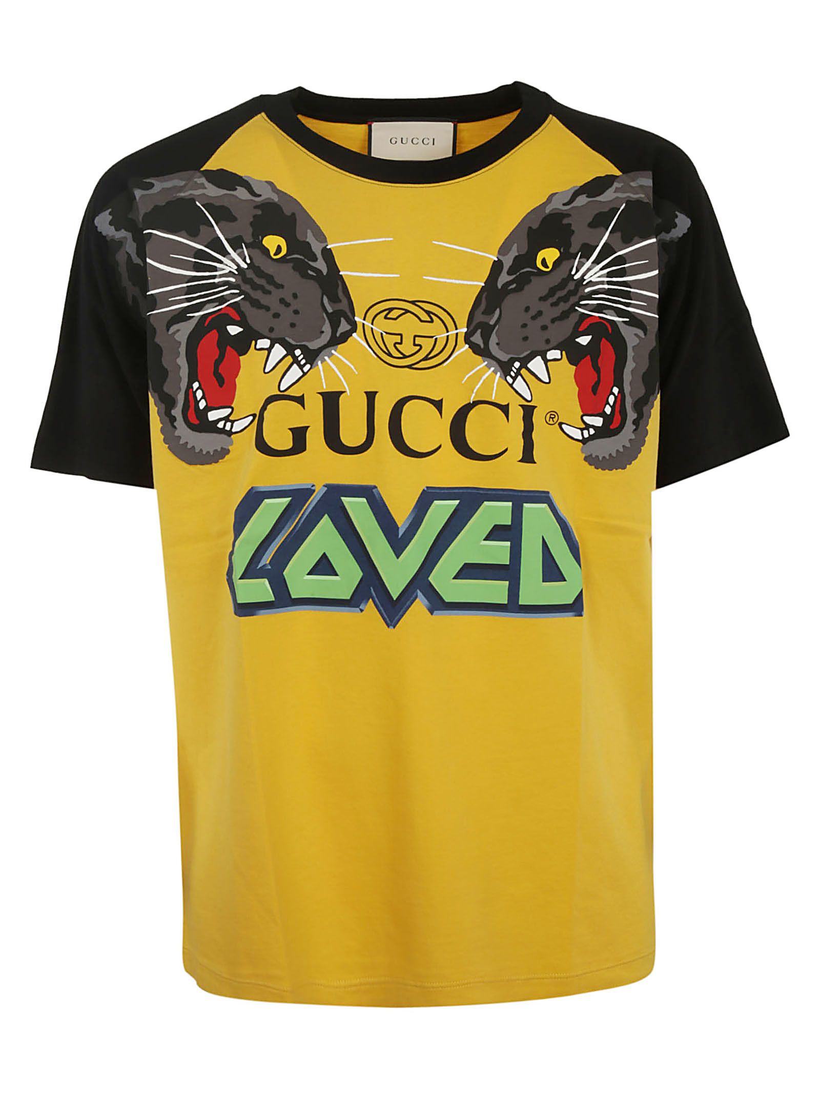 Gucci Gucci Graphic T-shirt - Yellow - 10838267 | italist