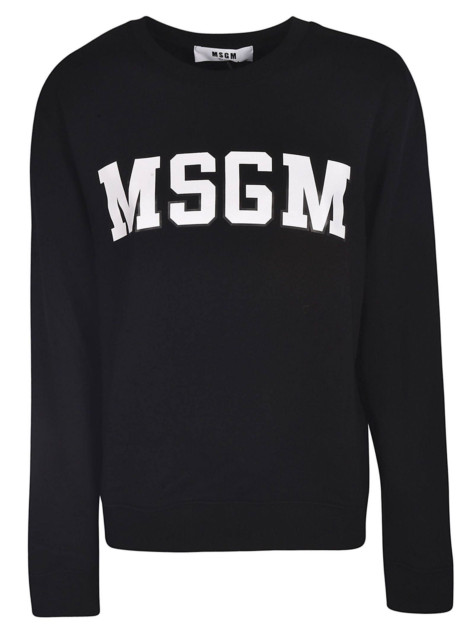 MSGM Msgm Logo Sweatshirt - Black - 10817727 | italist