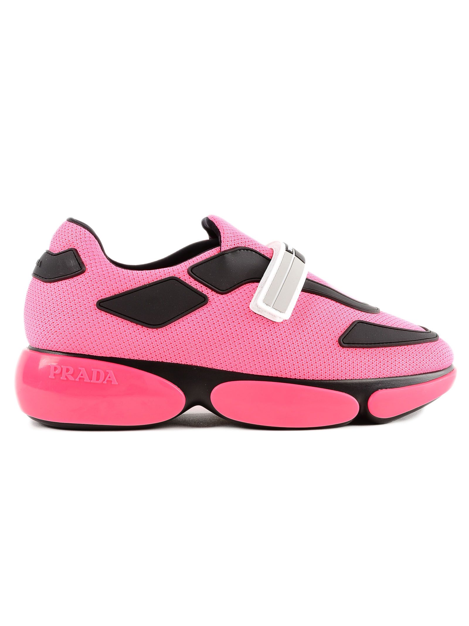 Prada Prada Cloud Burst Sneakers - O0h Rosa Fluo+nero - 10687562 | italist
