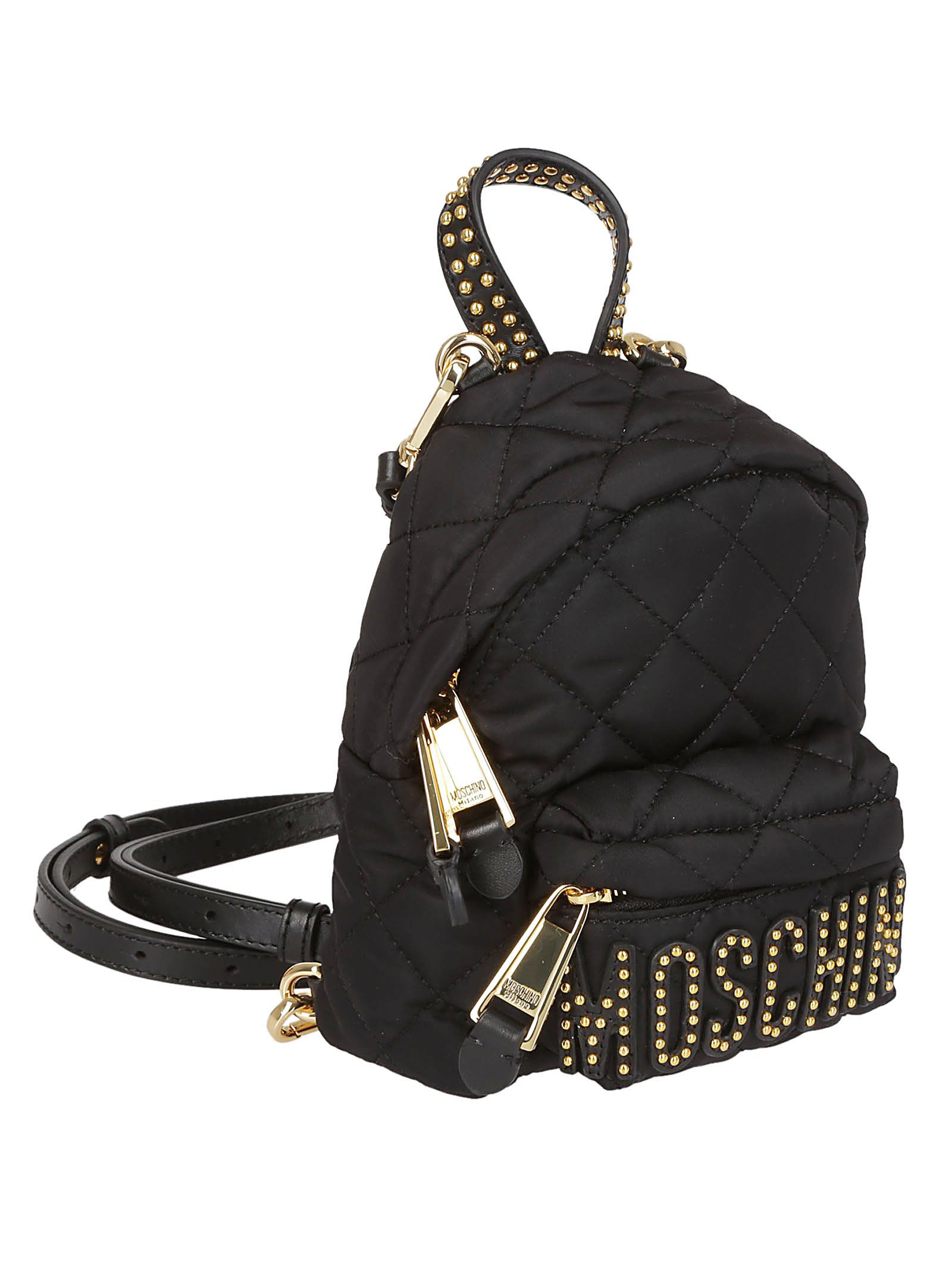 Moschino Moschino Quilted Studded Mini Backpack - Basic - 10815875 ...