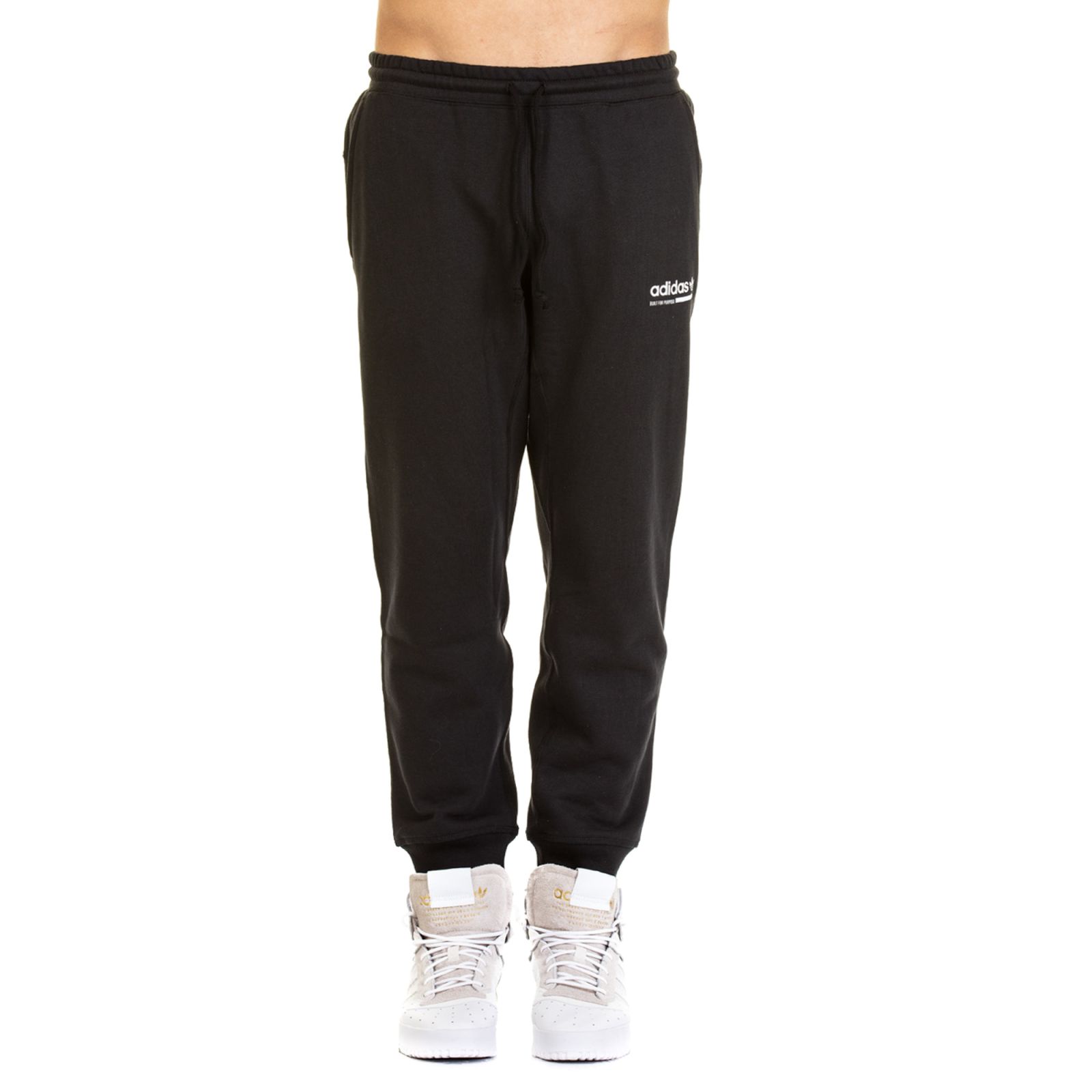 Adidas Adidas Cotton Jogging Trousers - BLACK - 10914188 | italist