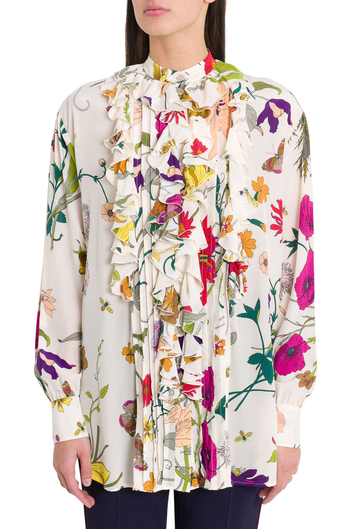 Gucci Gucci Flora Gothic Print Shirt - Multicolor - 10789367 | italist