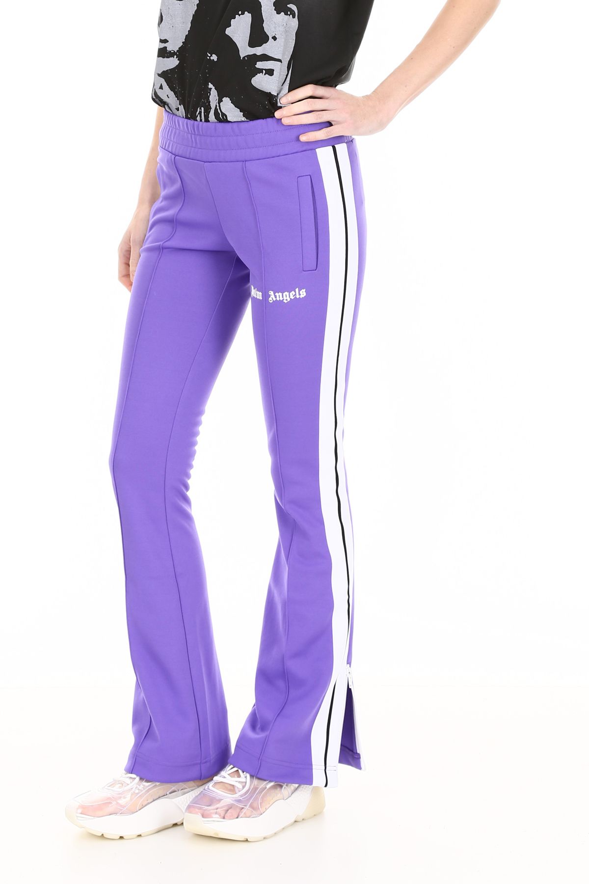 Palm Angels Palm Angels Joggers - PURPLE WHITE (White) - 10795633 | italist