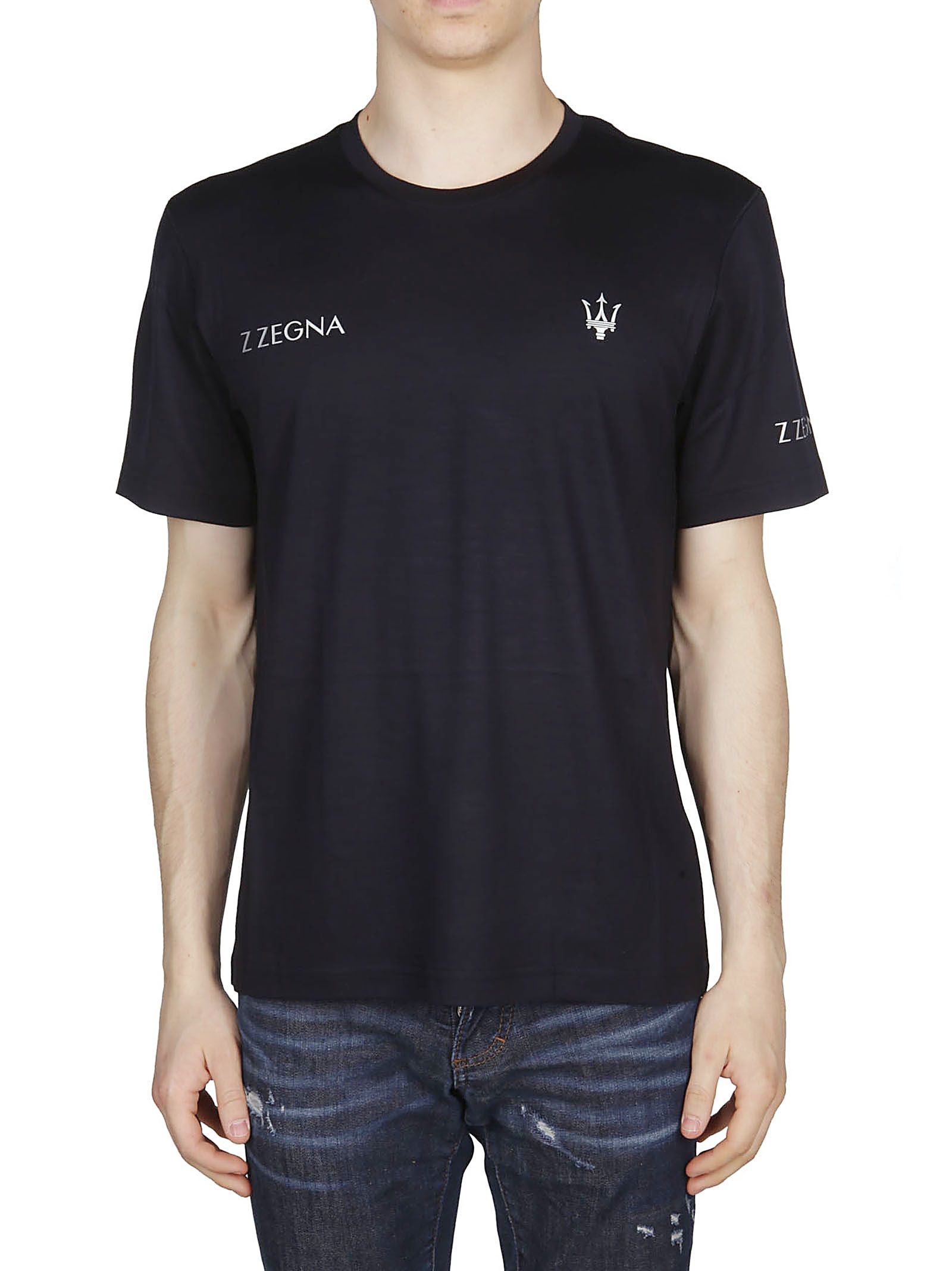 Z Zegna Z Zegna Logo Print T-shirt - Black - 10936887 | italist