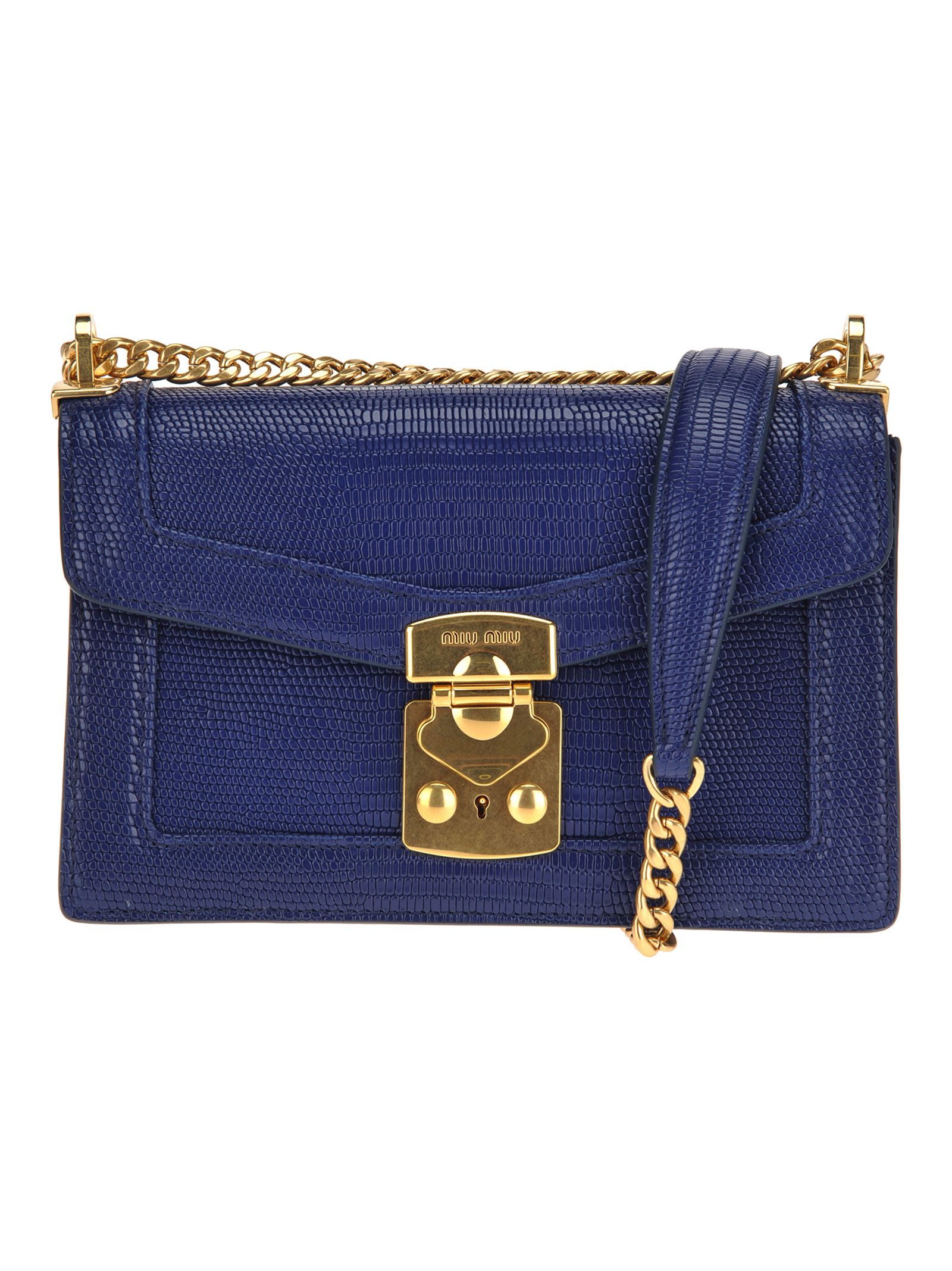 Miu Miu Confidential Crossbody Bag In Blue Ink | ModeSens