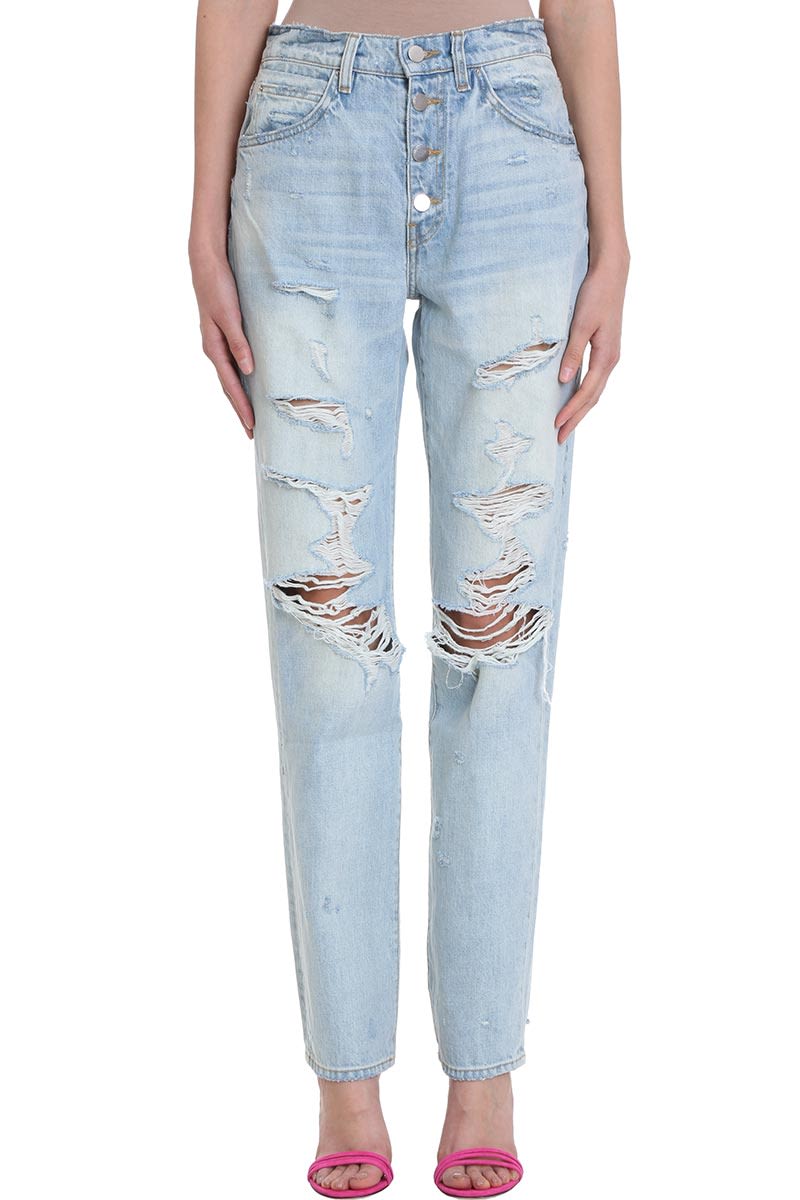 light blue denim jeans