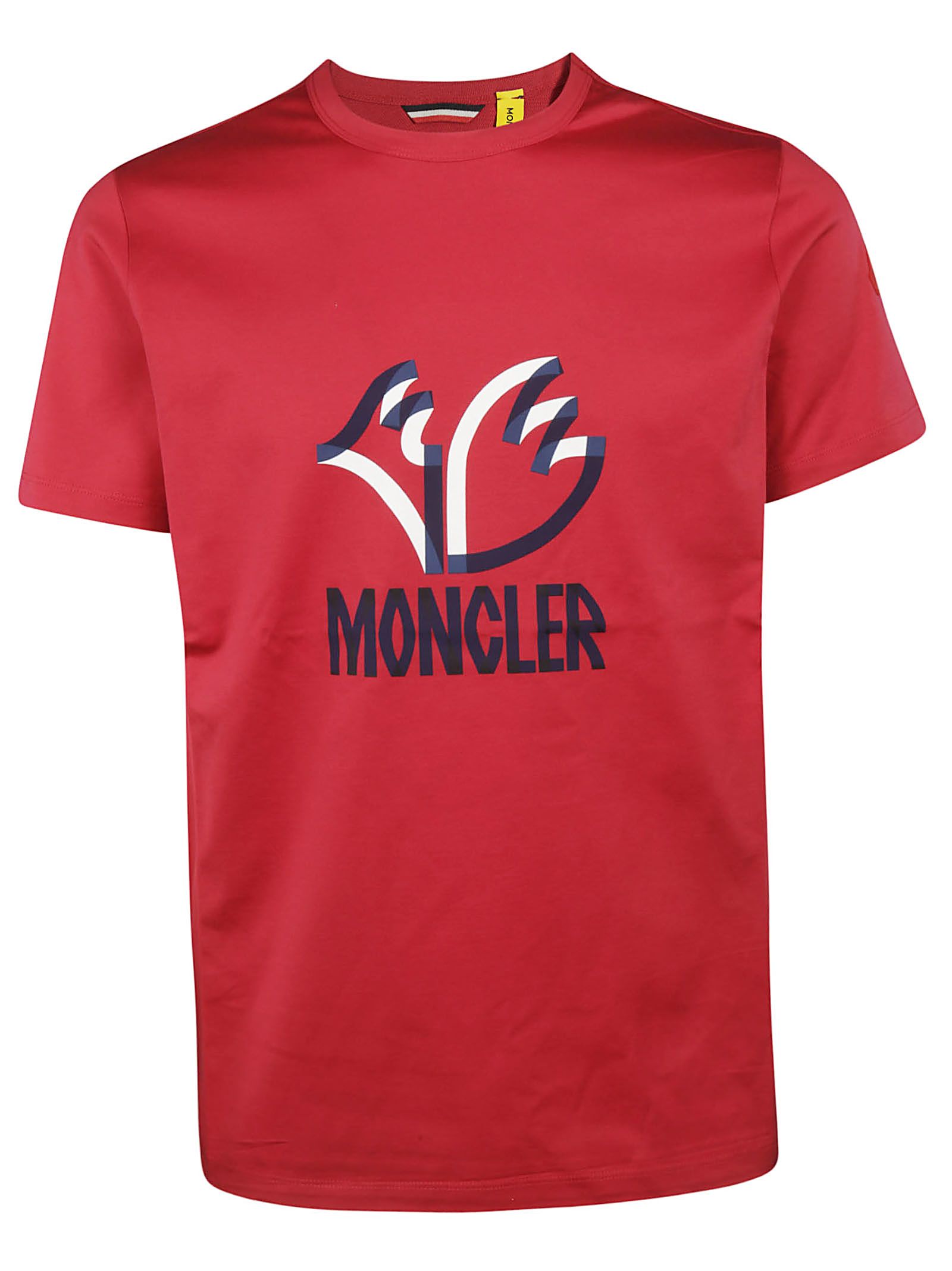 Moncler Moncler Logo T-shirt - Rosso - 10706225 | italist