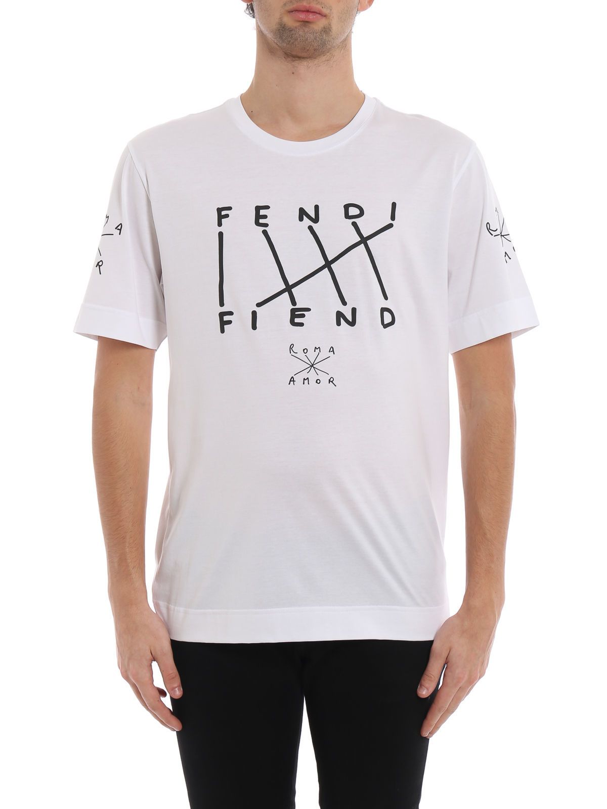 Fendi Fendi Fiend Print T-shirt - White - 10857138 | italist