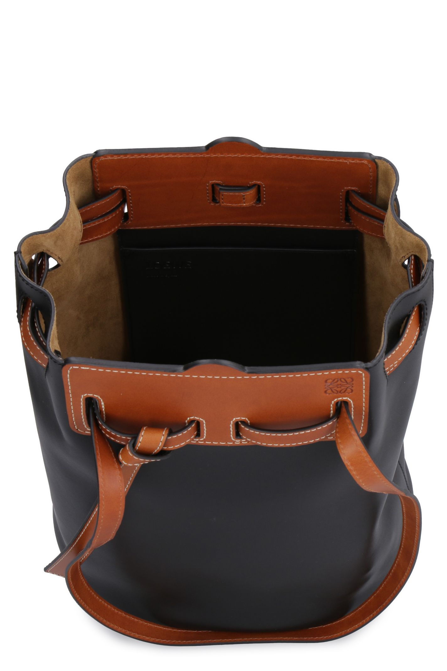 Loewe Loewe Lazo Leather Bucket Bag - black - 10959076 | italist