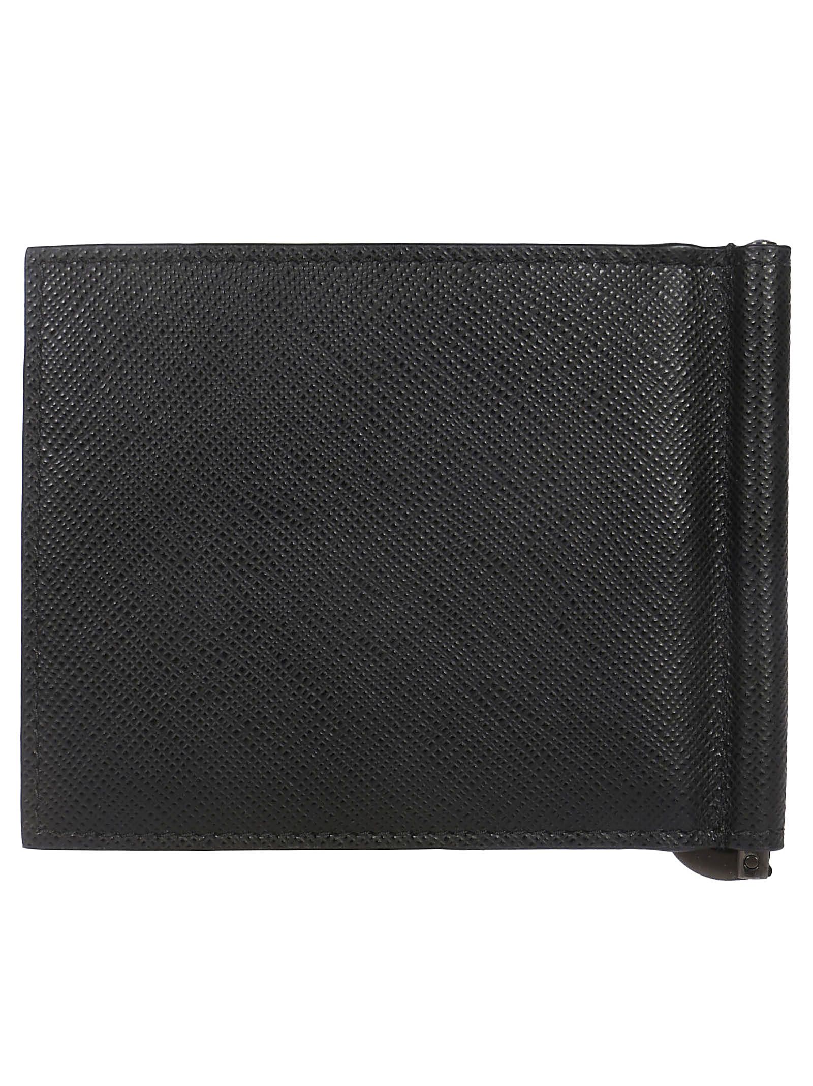 Prada Prada Money Clip Wallet - Black - 10930717 | italist
