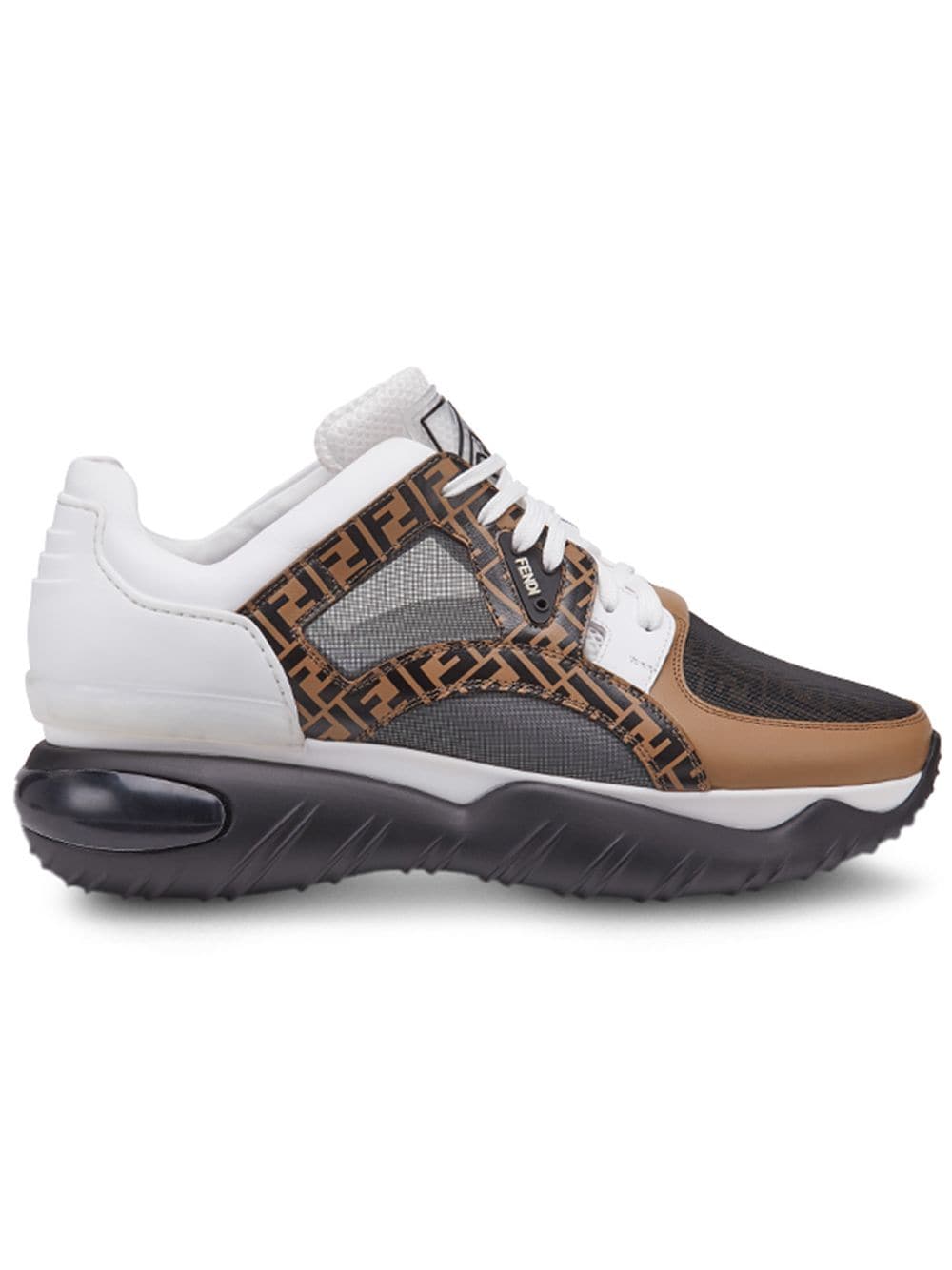 Fendi Fendi Chunky Monogram Runner Sneakers - Black/white/nut ...