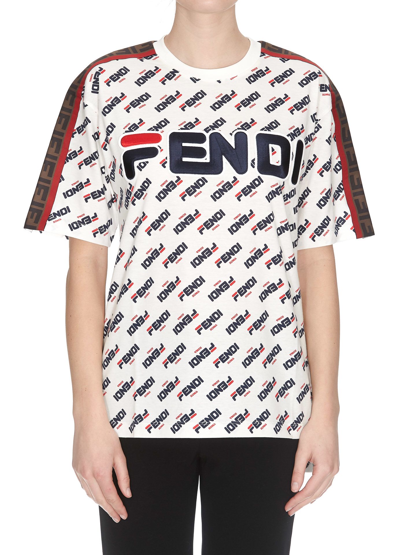 Fendi Fendi Ff Fendi Roma T-shirt - Multicolor - 10935745 | italist