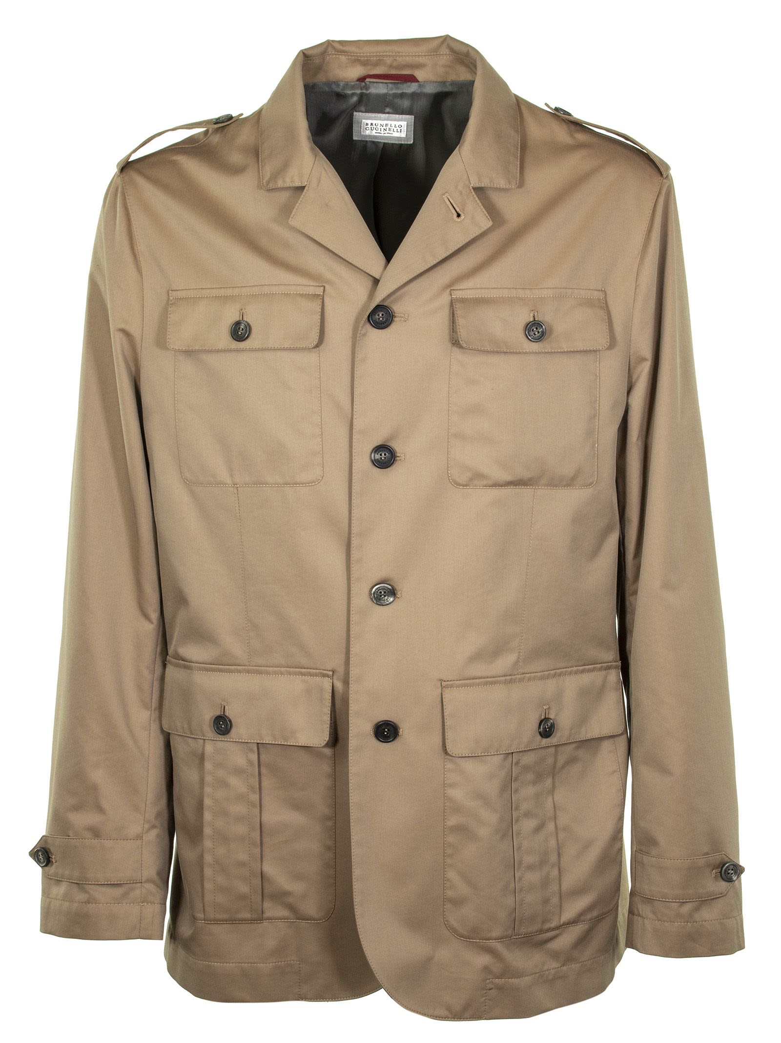 Brunello Cucinelli Brunello Cucinelli Cargo-style Jacket - Caramel ...