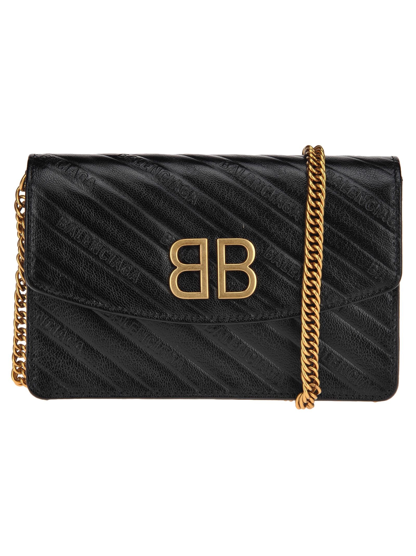 Balenciaga Balenciaga Bb Wallet On Chain - BLACK - 10796411 | italist
