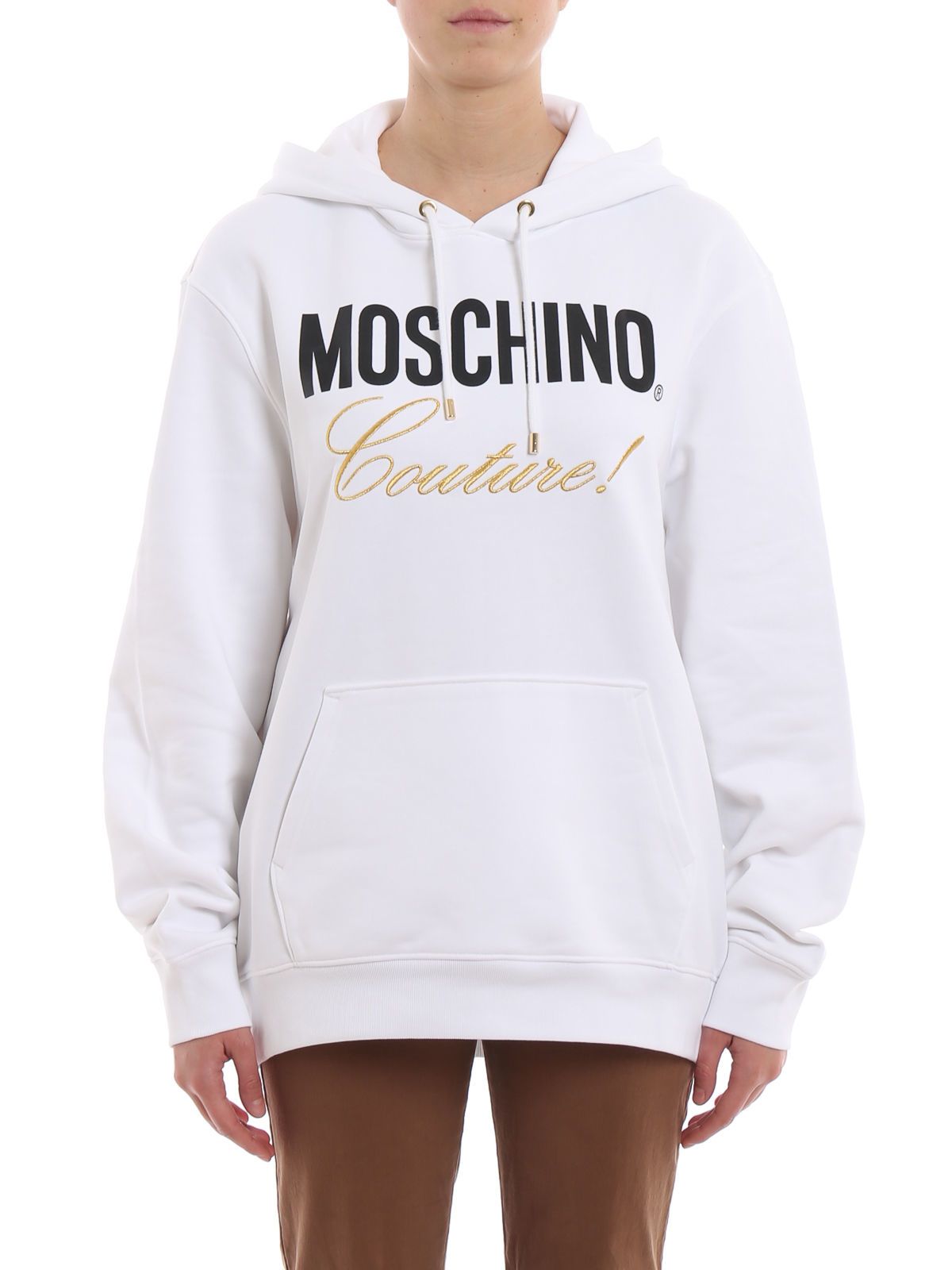 Moschino Moschino Logo Hoodie - White - 10812464 | italist