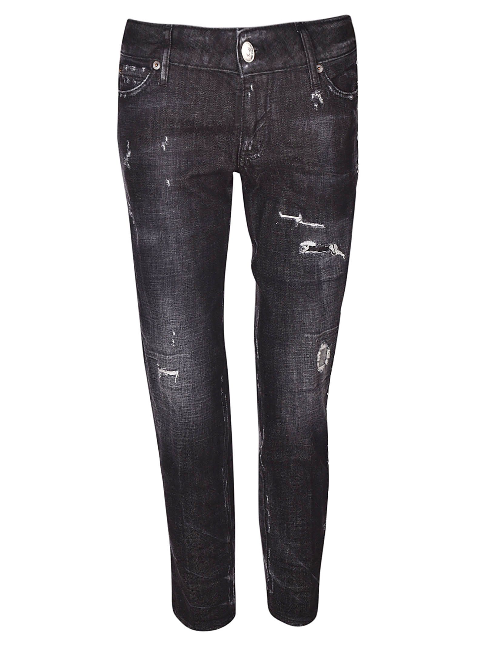 Dsquared2 Dsquared2 Ripped Skinny Jeans - Black - 10671408 | italist