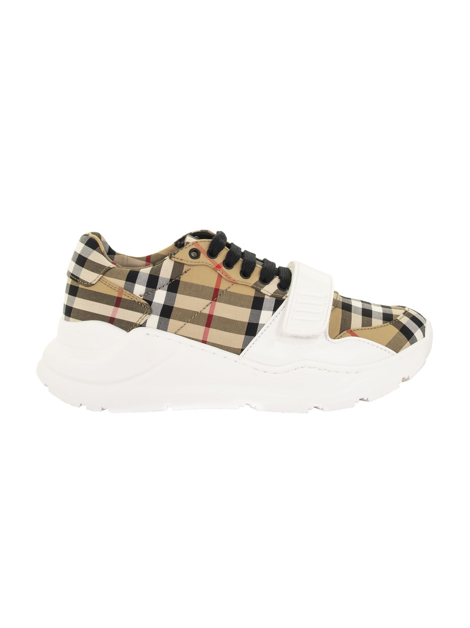 Burberry Regis Low Vintage Check Cotton Sneakers | ModeSens