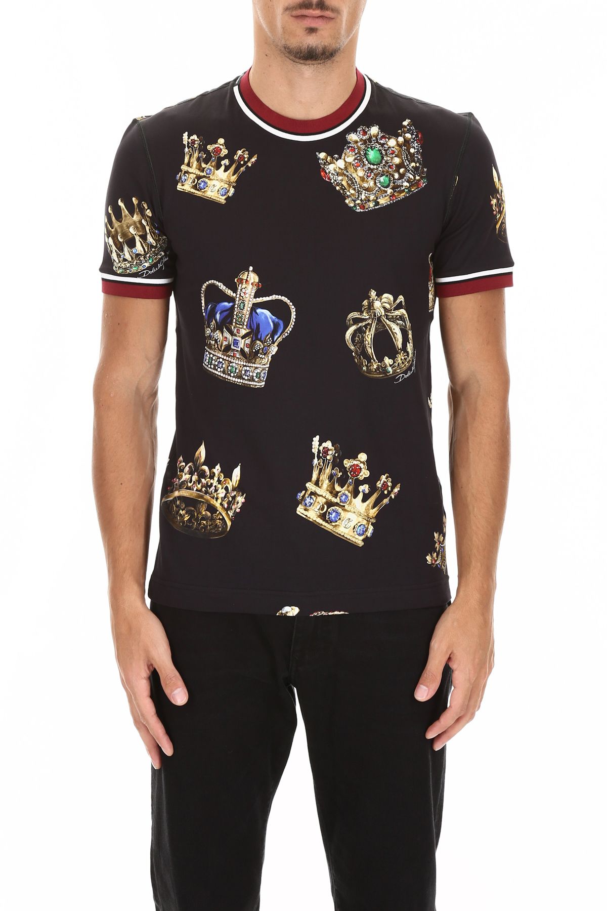 Dolce & Gabbana Dolce & Gabbana T-shirt With Crown Print - CORONE FDO ...