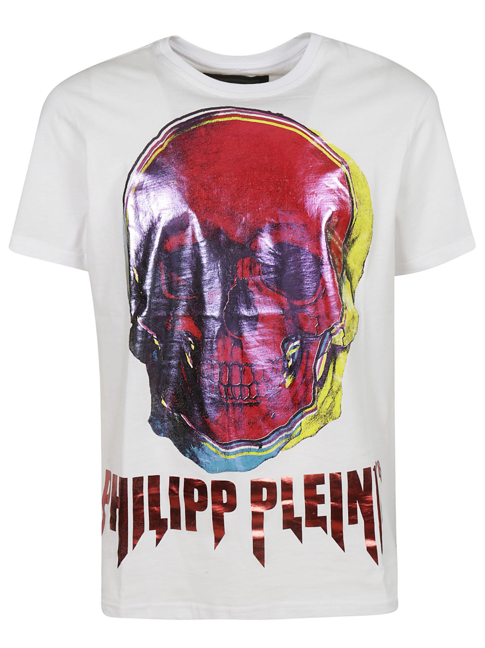 Philipp Plein Philipp Plein Logo Skull Print T-shirt - White - 10855832 ...