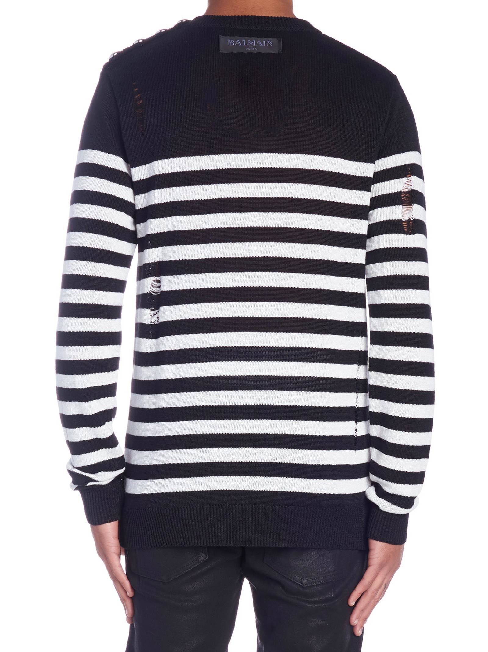 Balmain Balmain Sweater - Black&White - 10781425 | italist