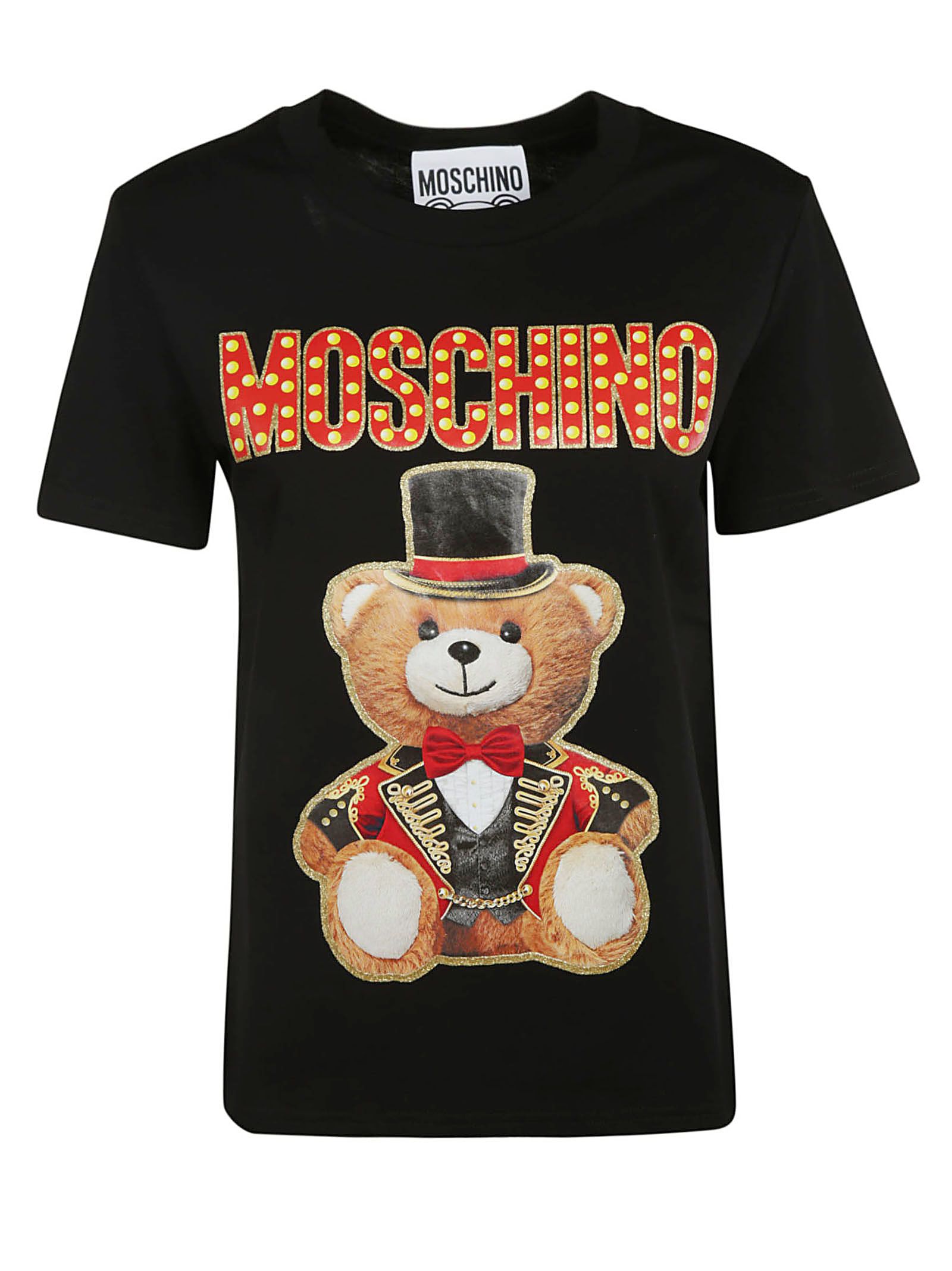 Moschino Moschino Logo Teddy Bear T-shirt - Black - 10818441 | italist