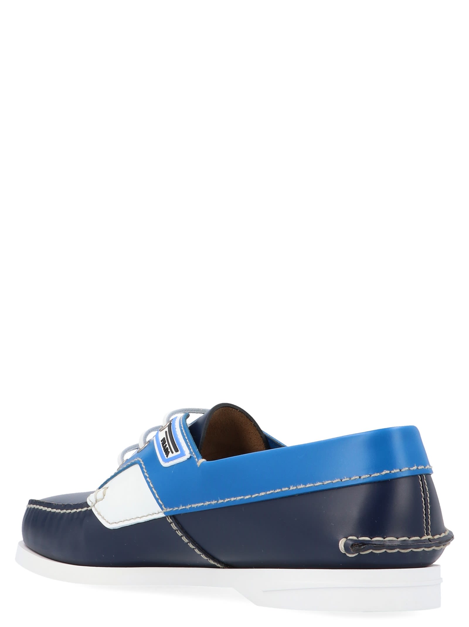 Prada Prada 'boat' Shoes - Blue - 10839378 | italist
